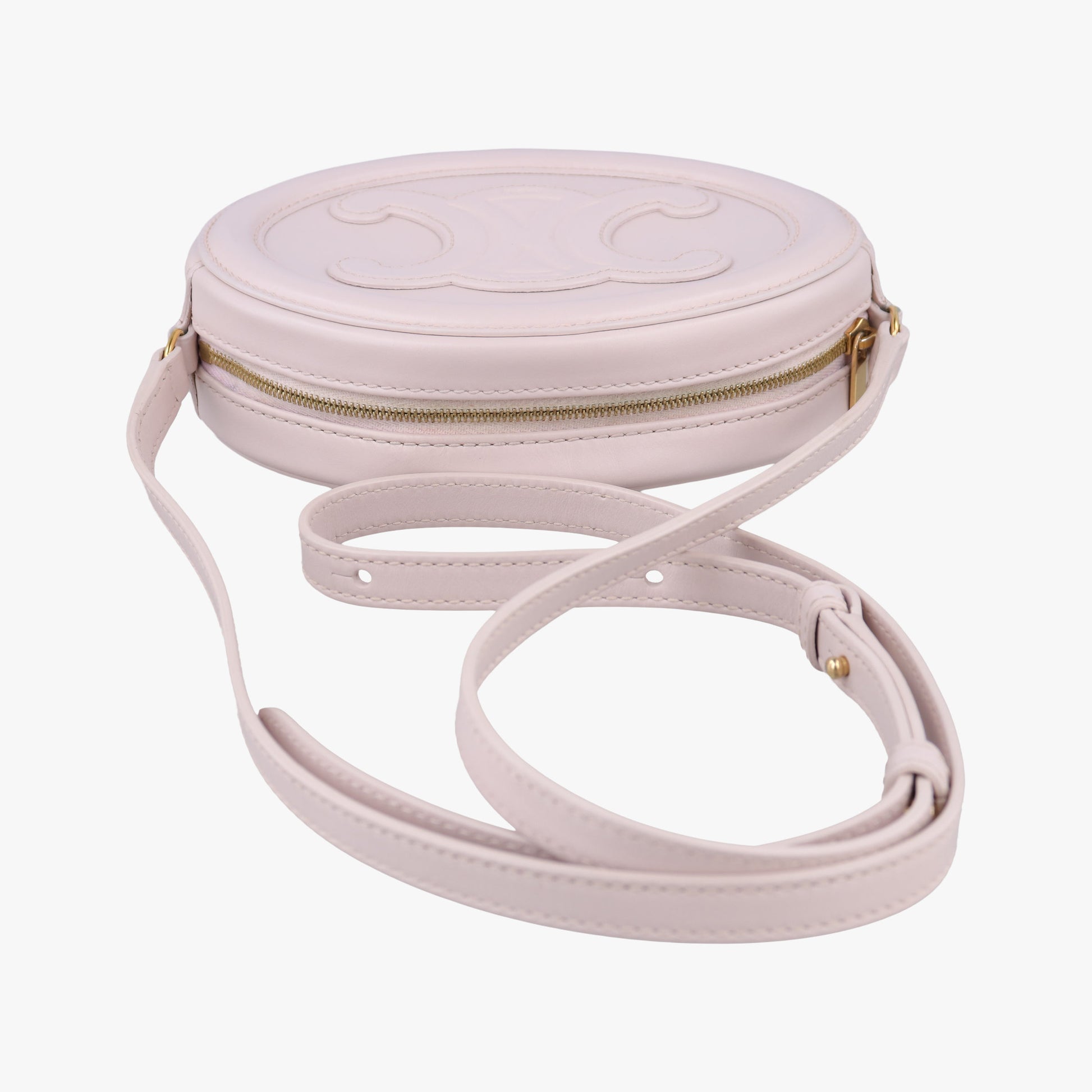 Oval Purse Cuir Triomphe Pink Leather S-SL-4252オーバルパース キュイル トリオンフ ピンク レザー S-SL-4252