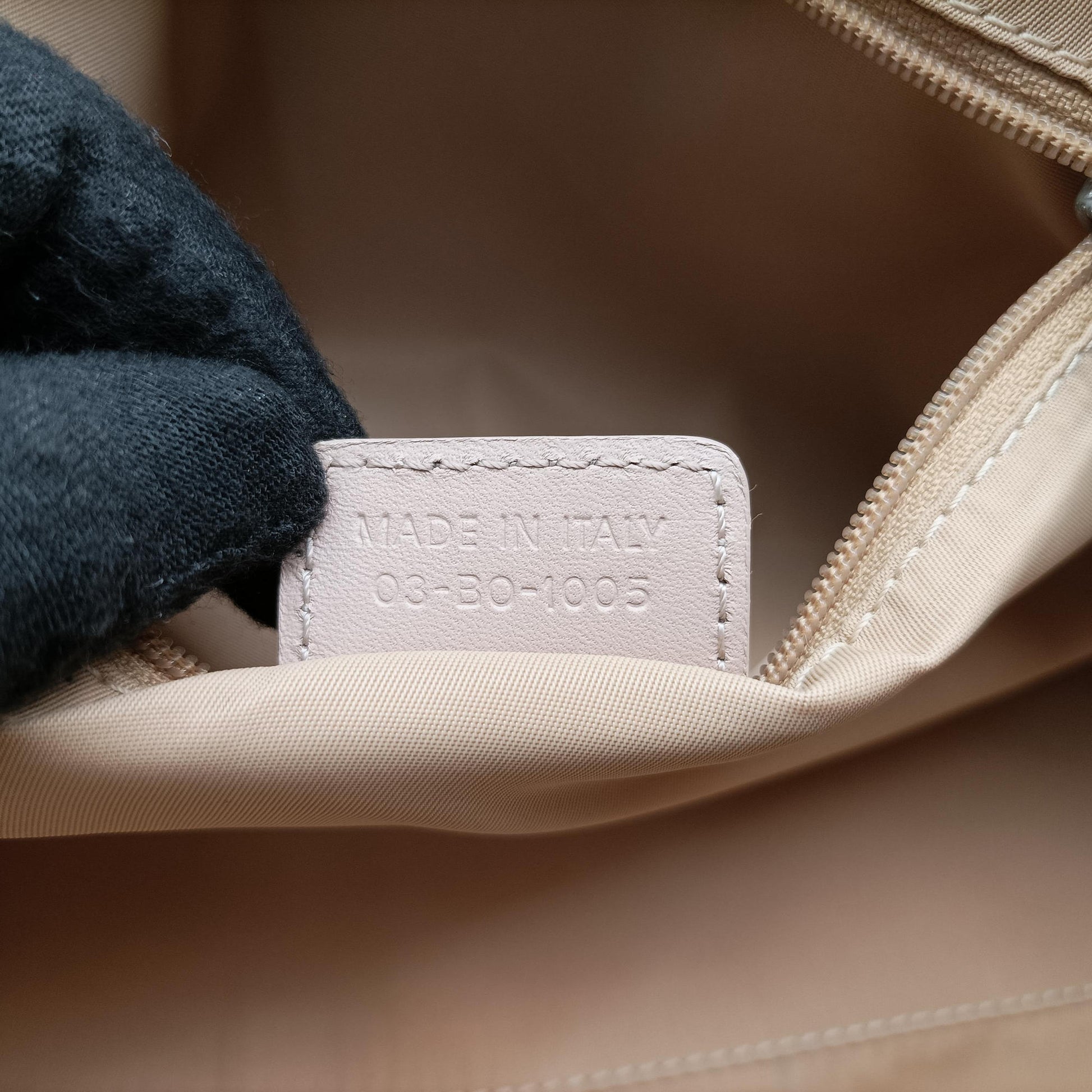 Romantic Trotter Beige x Pink PVC coated canvas x velour 03-BO-1005ロマンティックトロッター ベージュ×ピンク PVCコーティングキャンバスxベロア 03-BO-1005