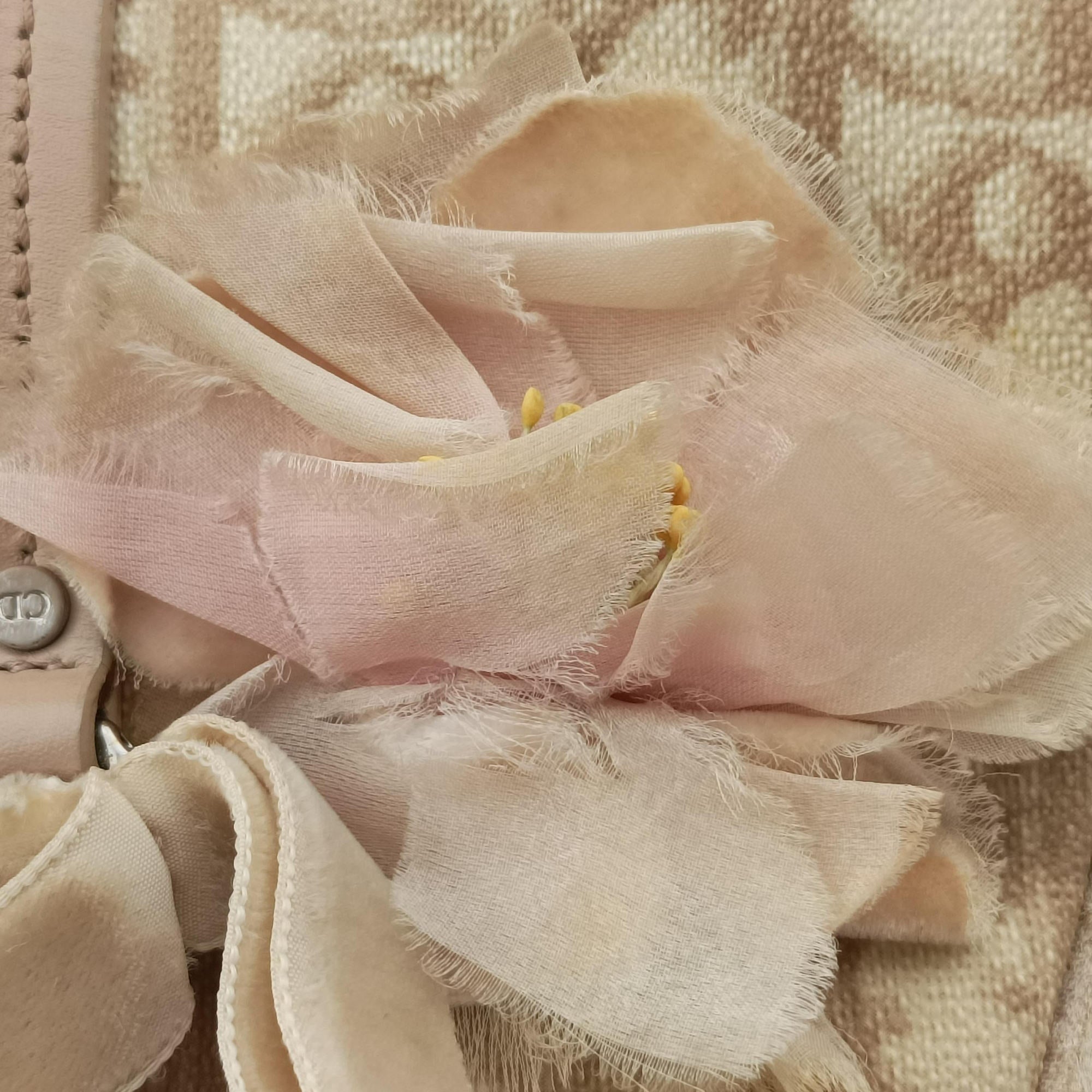 Romantic Trotter Beige x Pink PVC coated canvas x velour 03-BO-1005ロマンティックトロッター ベージュ×ピンク PVCコーティングキャンバスxベロア 03-BO-1005