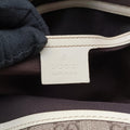 New Jackie Brown×White PVC coated canvas×Leather 203493 G6563133ニュージャッキー ブラウン×ホワイト PVCコーティングキャンバス×レザー 203493 G6563133