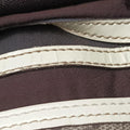 New Jackie Brown×White PVC coated canvas×Leather 203493 G6563133ニュージャッキー ブラウン×ホワイト PVCコーティングキャンバス×レザー 203493 G6563133