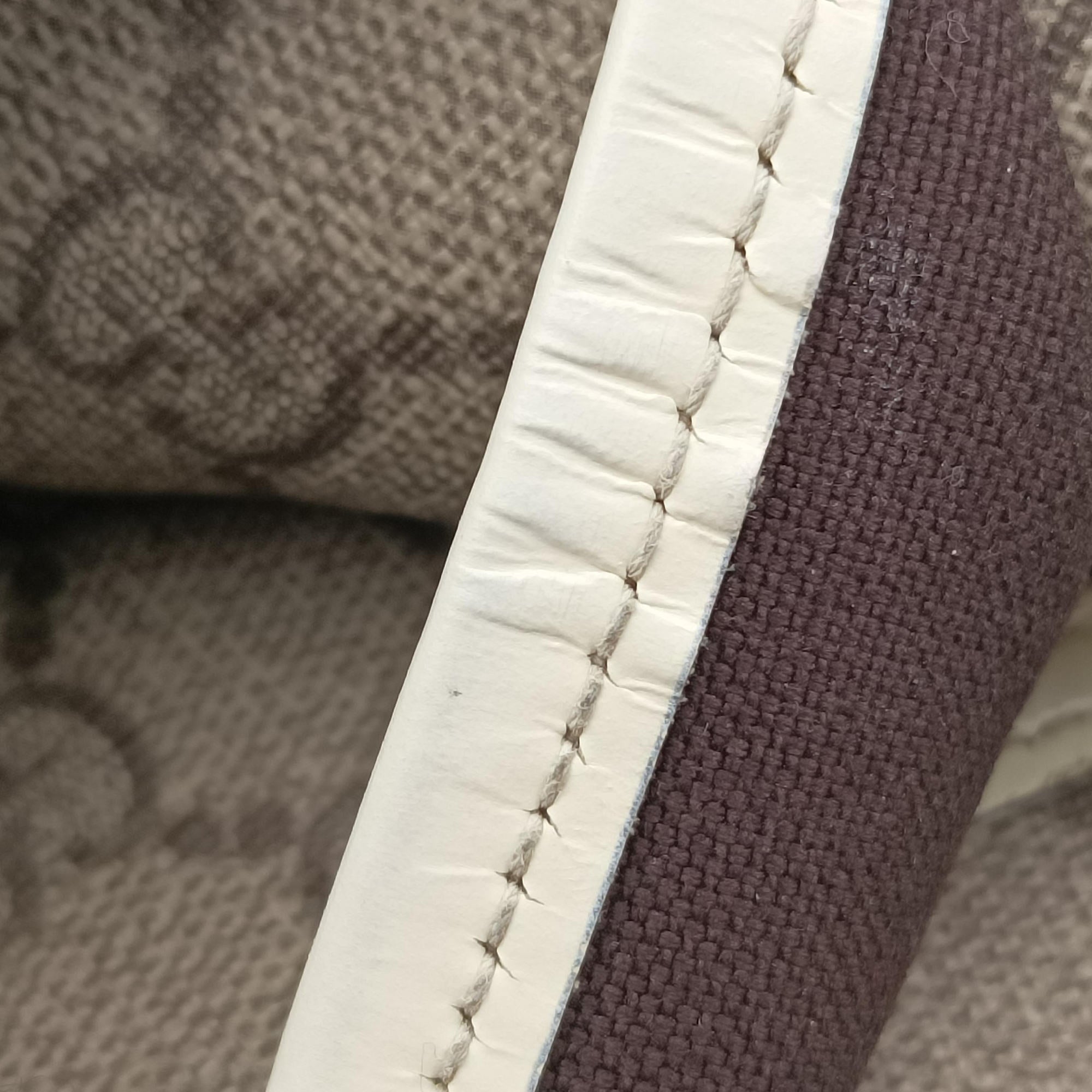 New Jackie Brown×White PVC coated canvas×Leather 203493 G6563133ニュージャッキー ブラウン×ホワイト PVCコーティングキャンバス×レザー 203493 G6563133