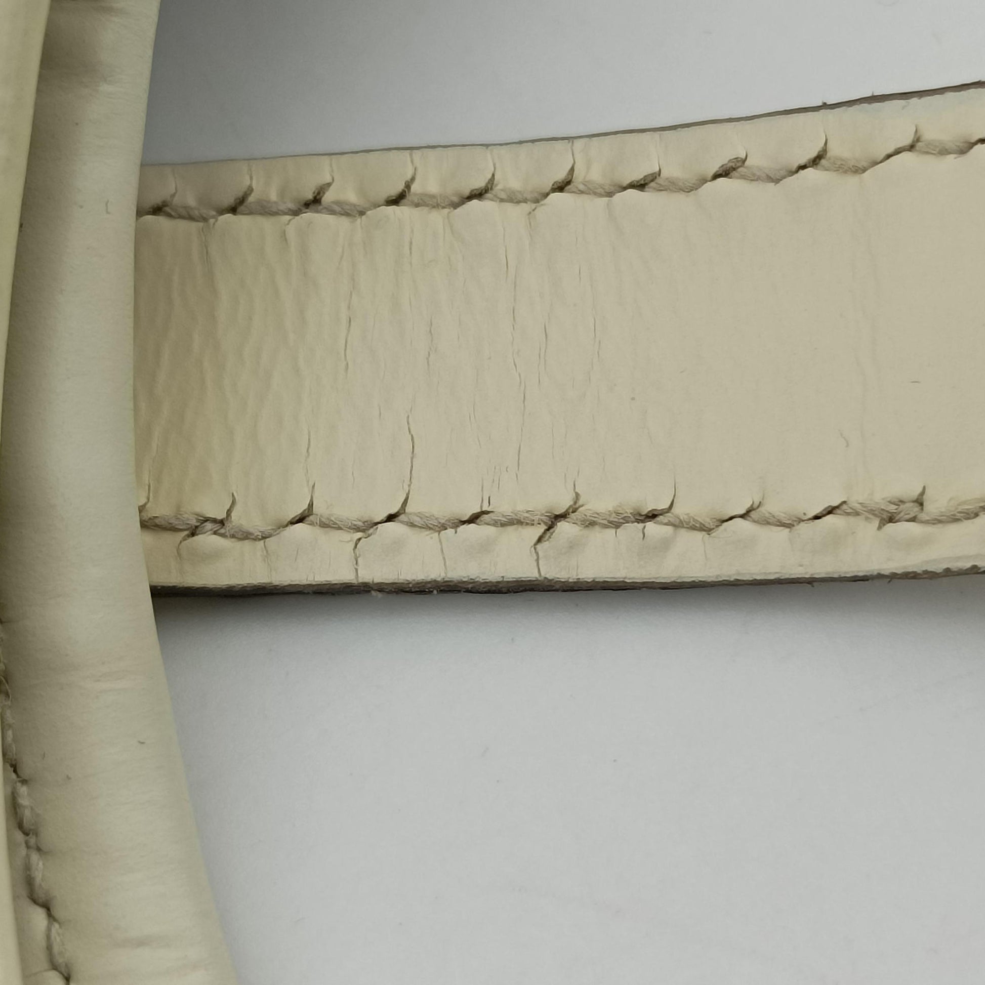 New Jackie Brown×White PVC coated canvas×Leather 203493 G6563133ニュージャッキー ブラウン×ホワイト PVCコーティングキャンバス×レザー 203493 G6563133