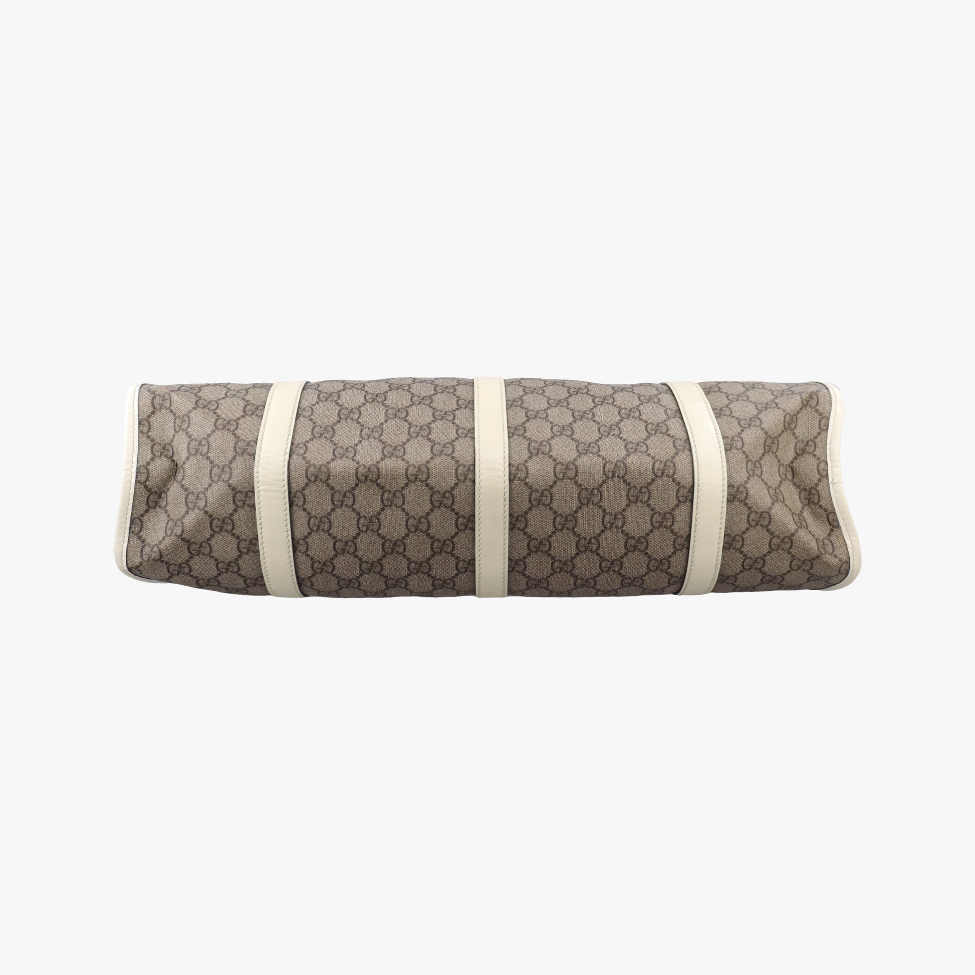 New Jackie Brown×White PVC coated canvas×Leather 203493 G6563133ニュージャッキー ブラウン×ホワイト PVCコーティングキャンバス×レザー 203493 G6563133
