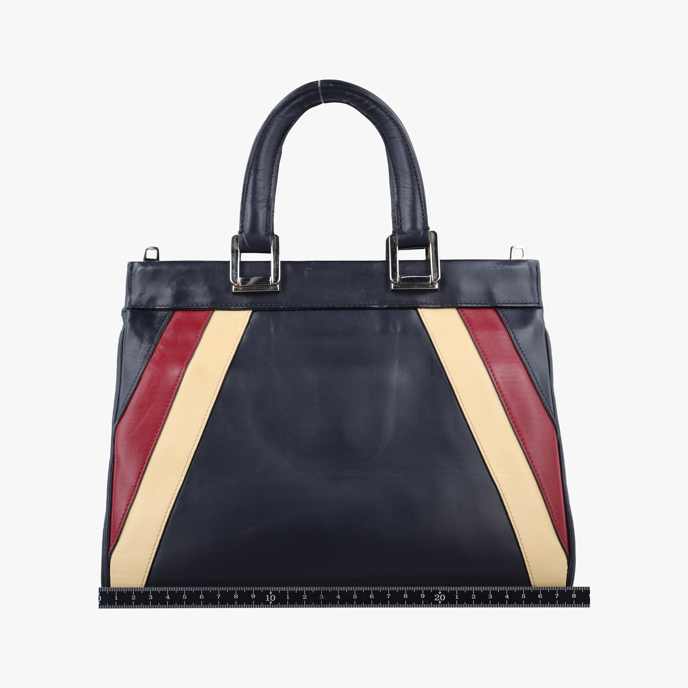 Zumi Navy × Beige × Bordeaux Leather 569712 B030444005ズゥミ ネイビー × ベージュ × ボルドー レザー 569712 B030444005