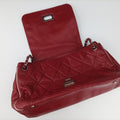 East West Burgundy lambskin×leather A37694 12579163イーストウエスト ワインレッド ラムスキン×レザー A37694 12579163