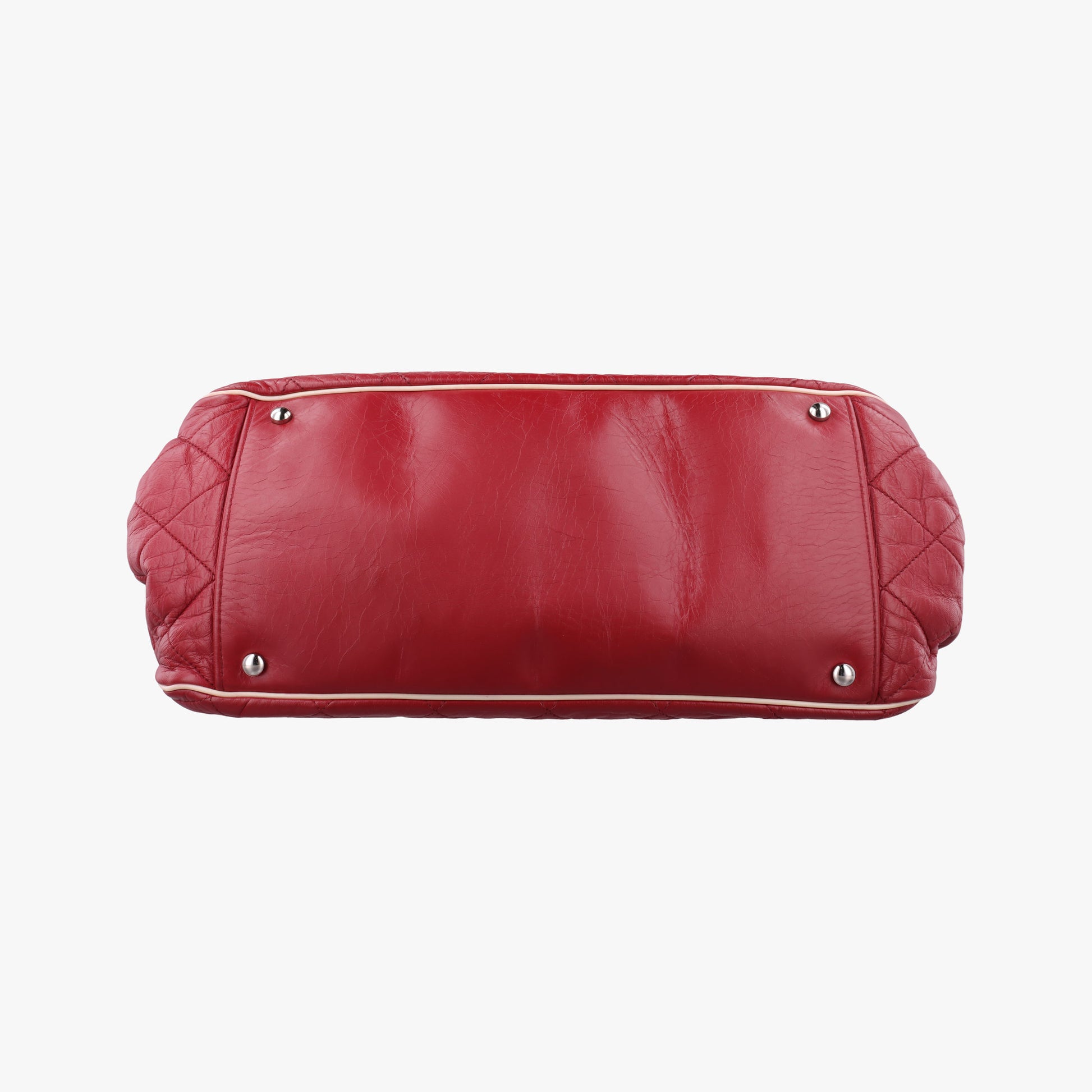 East West Burgundy lambskin×leather A37694 12579163イーストウエスト ワインレッド ラムスキン×レザー A37694 12579163