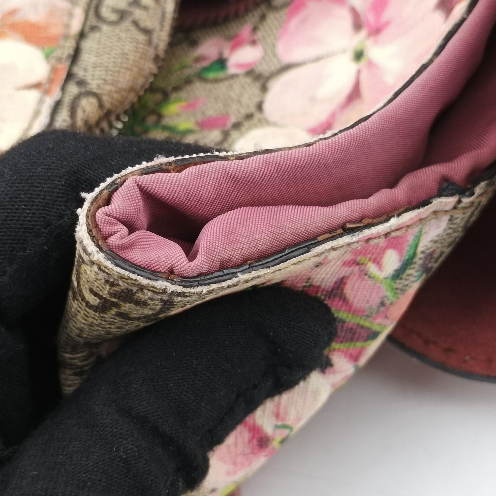 GG Blooms Beige×Multicolour PVC coated canvas 410544 C018900346GGブルームス ベージュ×マルチカラー PVCコーティングキャンバス 410544 C018900346
