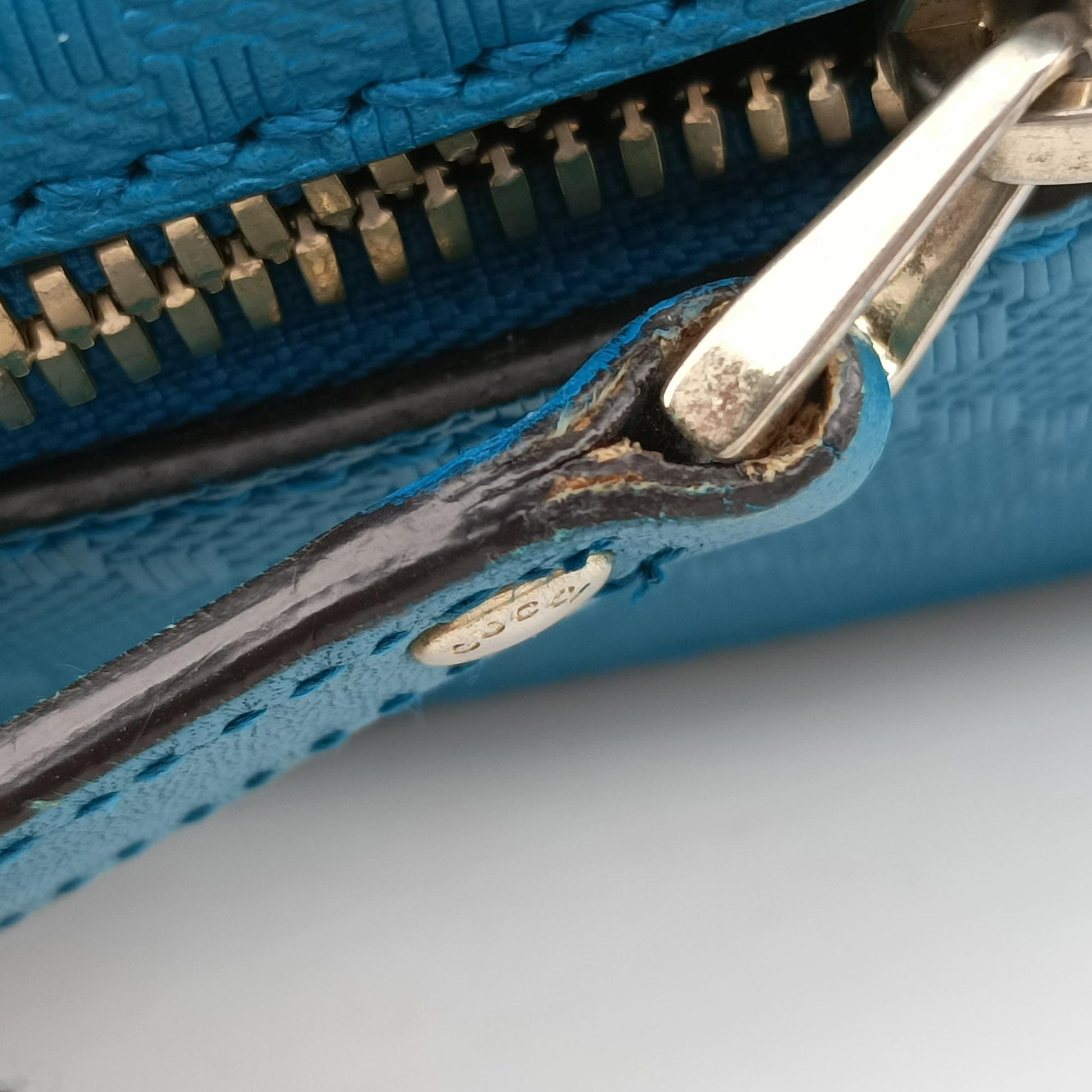 Bright Diamante Blue Leather 354332 G016218339ブライトディアマンテ ブルー レザー 354332 G016218339