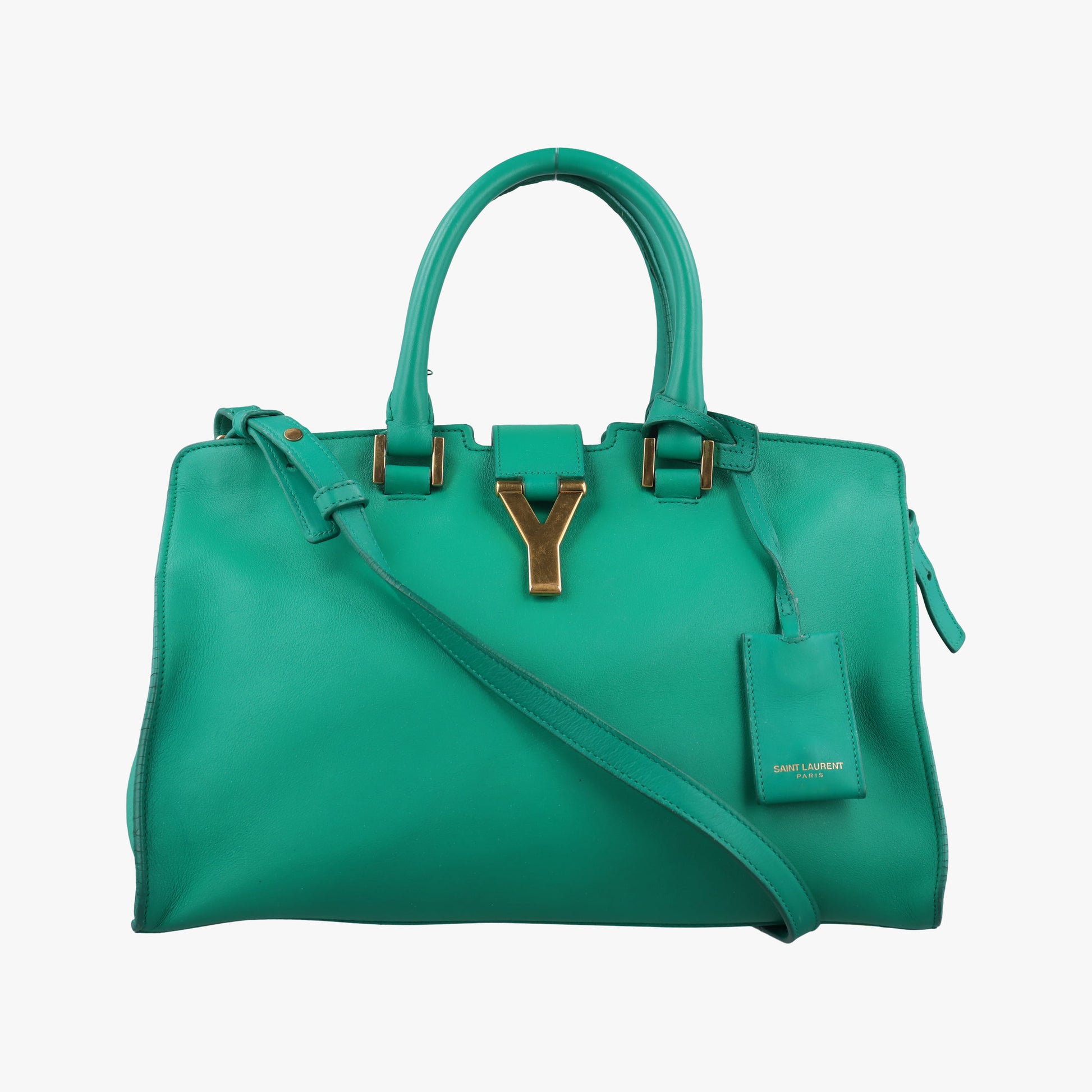 Y Ligne Petit Cabas Green Leather 311210 311210.498879Yライン プチカバス グリーン レザー 311210 311210.498879