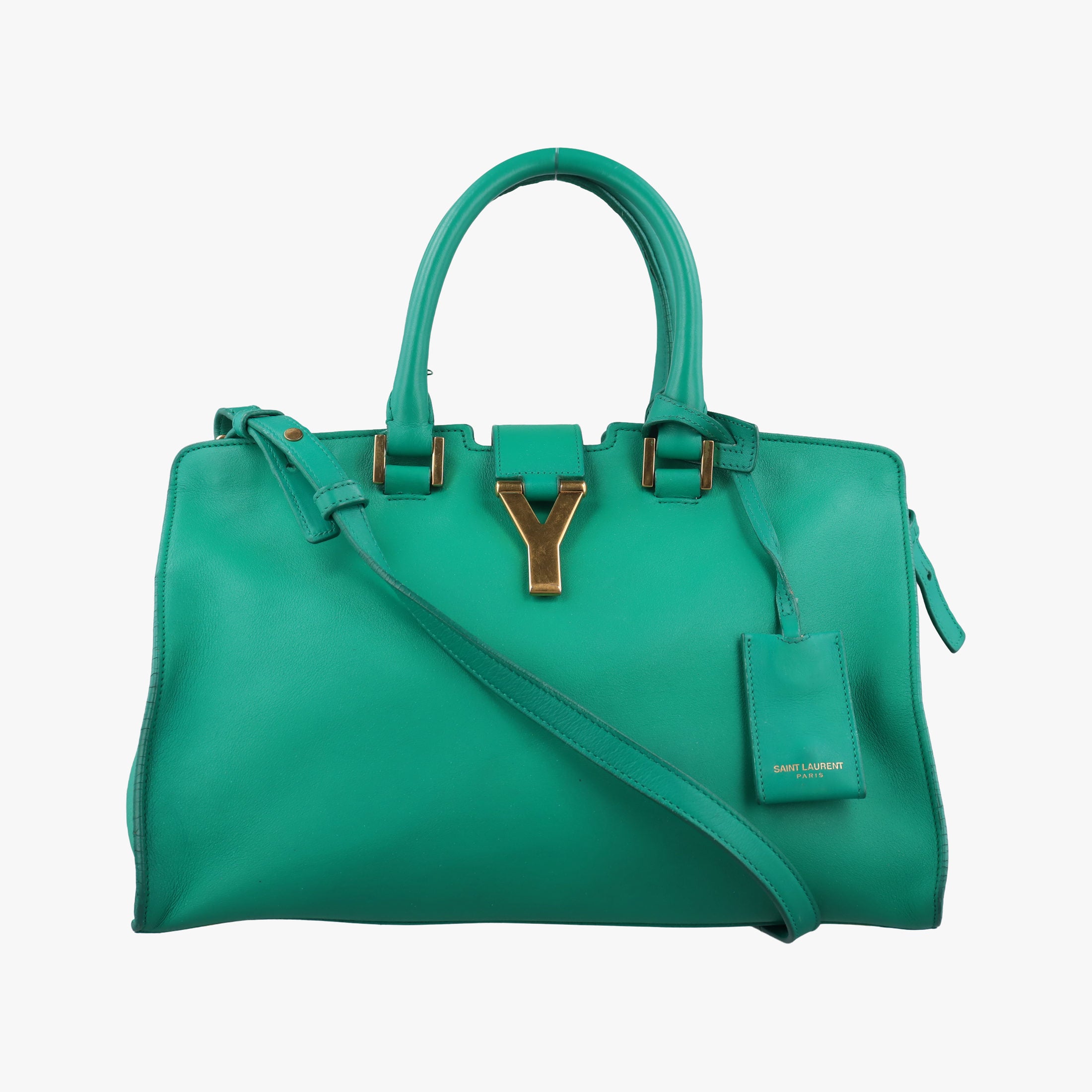 Y Ligne Petit Cabas Green Leather 311210 311210.498879Yライン プチカバス グリーン レザー 311210 311210.498879