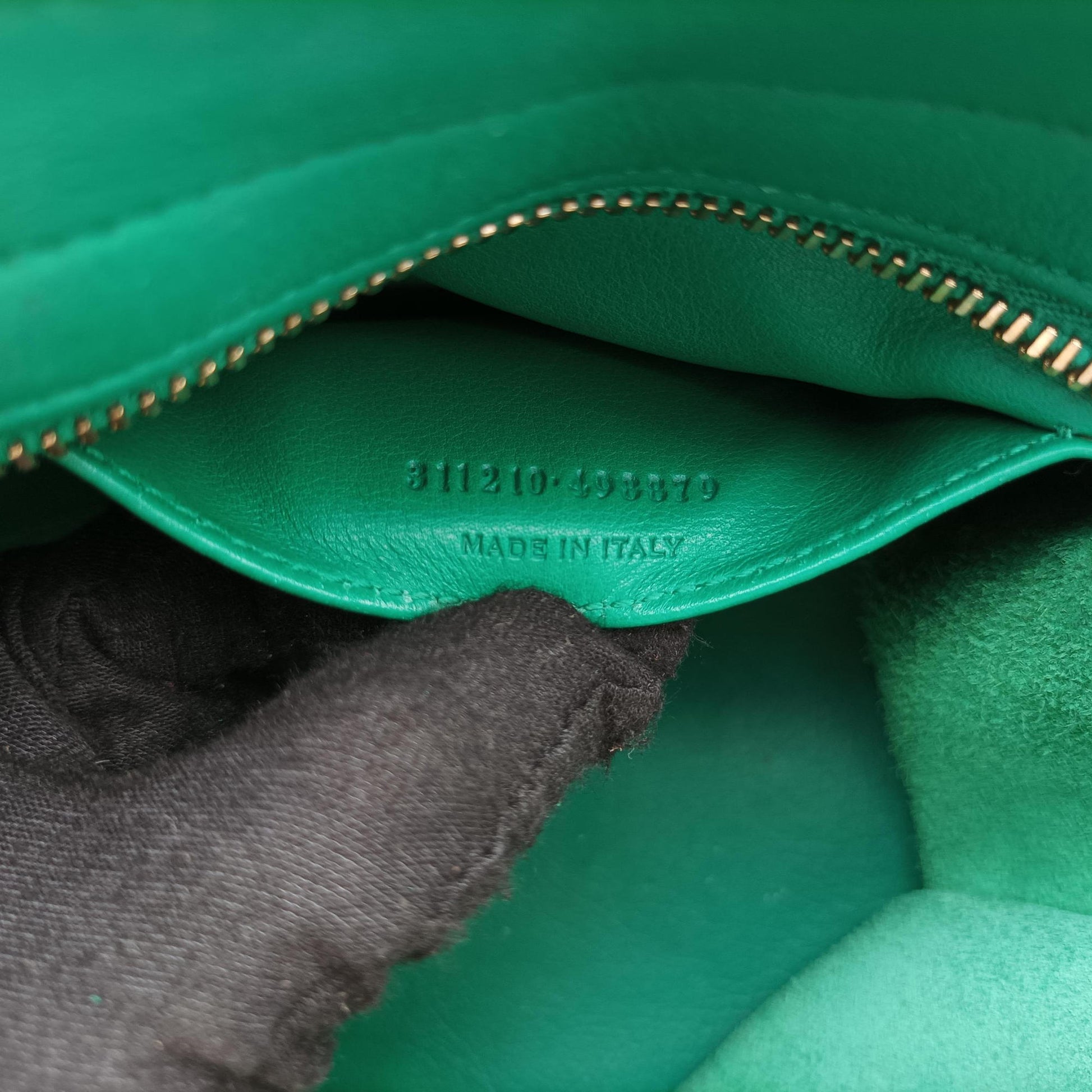 Y Ligne Petit Cabas Green Leather 311210 311210.498879Yライン プチカバス グリーン レザー 311210 311210.498879