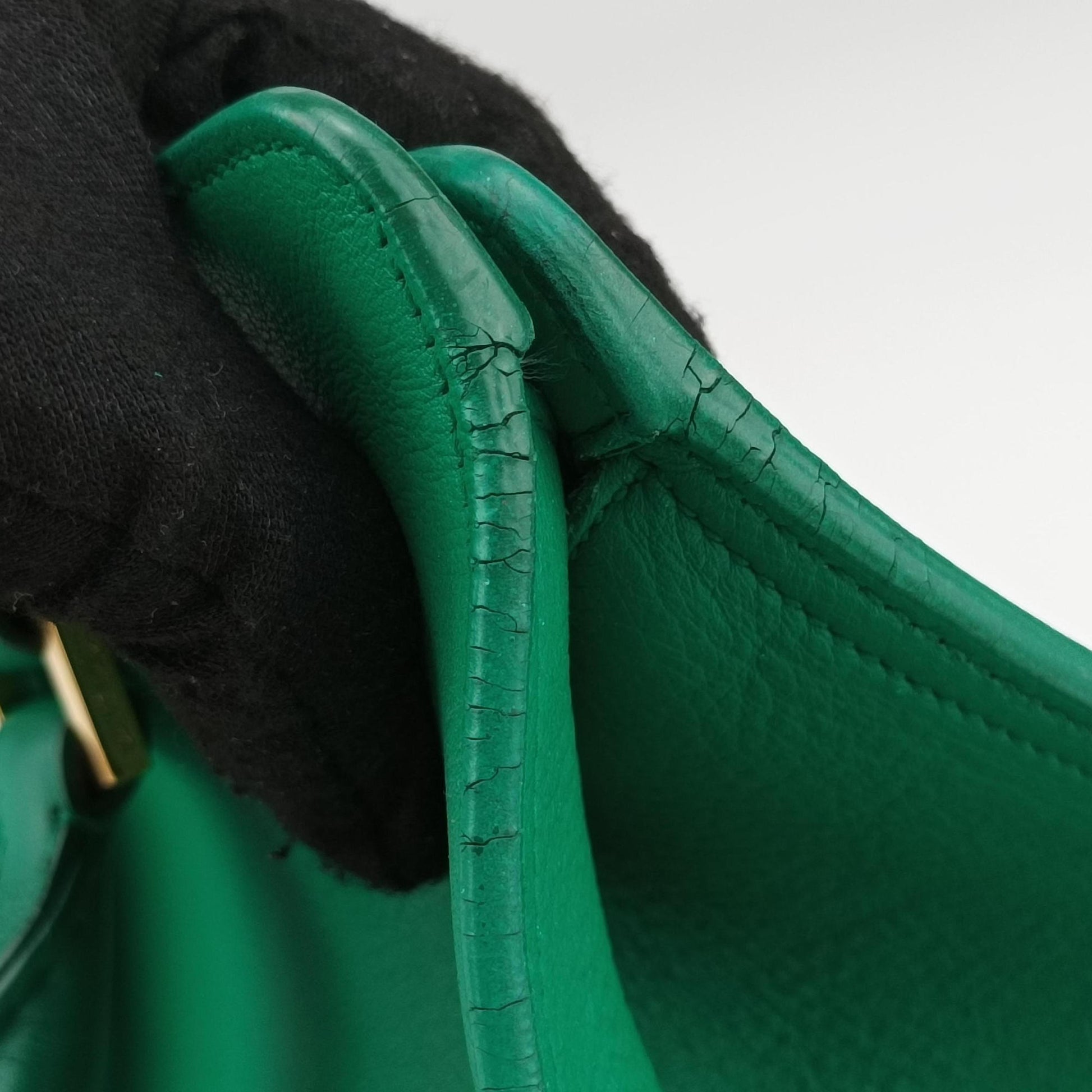 Y Ligne Petit Cabas Green Leather 311210 311210.498879Yライン プチカバス グリーン レザー 311210 311210.498879