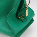 Y Ligne Petit Cabas Green Leather 311210 311210.498879Yライン プチカバス グリーン レザー 311210 311210.498879