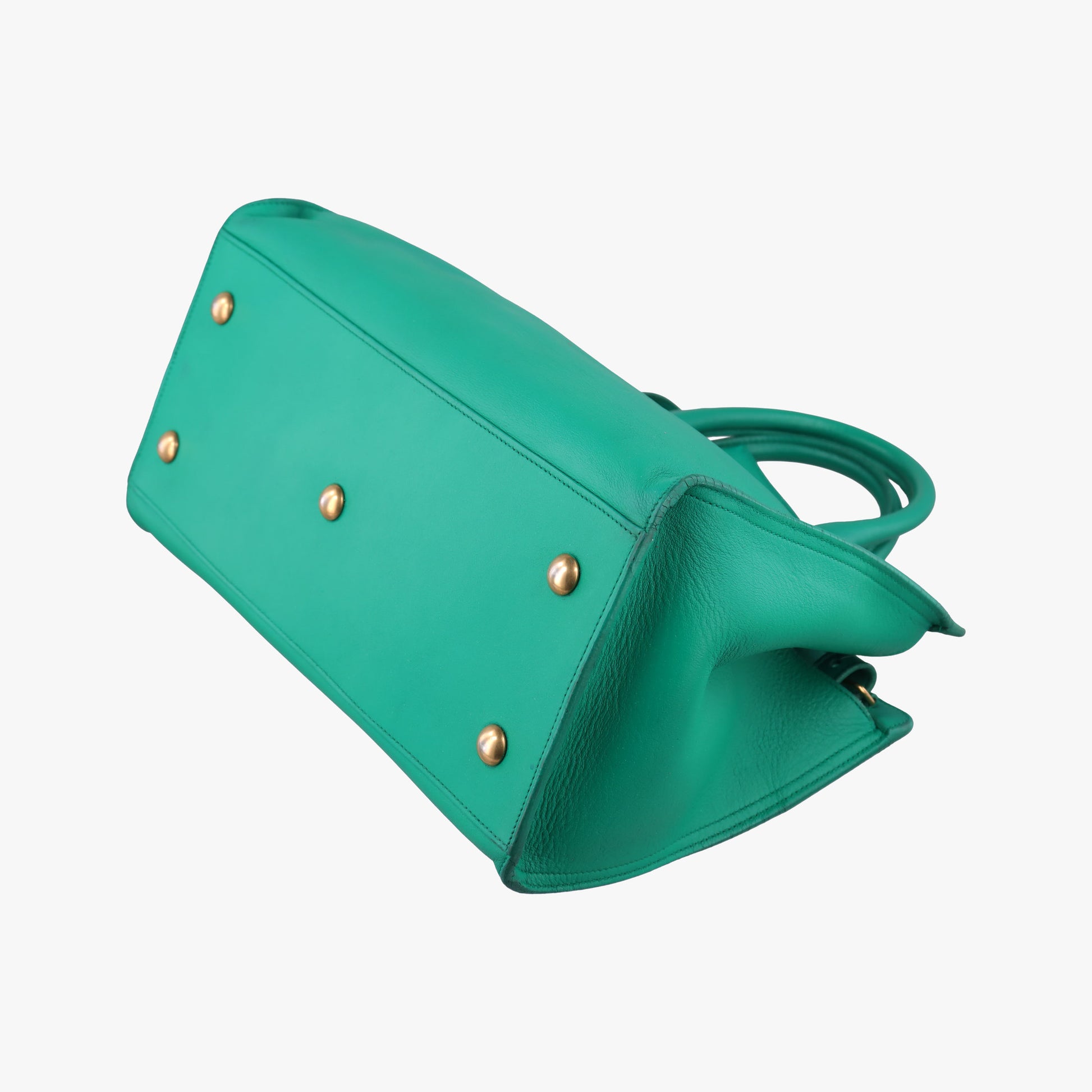 Y Ligne Petit Cabas Green Leather 311210 311210.498879Yライン プチカバス グリーン レザー 311210 311210.498879