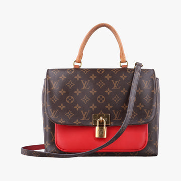 MARIGNAN Brown × Coquelicot Monogram Canvas×calf leather M44286 FL1119マリニャン モノグラム/ブラウン×コクリコ モノグラムキャンバス×カーフレザー M44286 FL1119