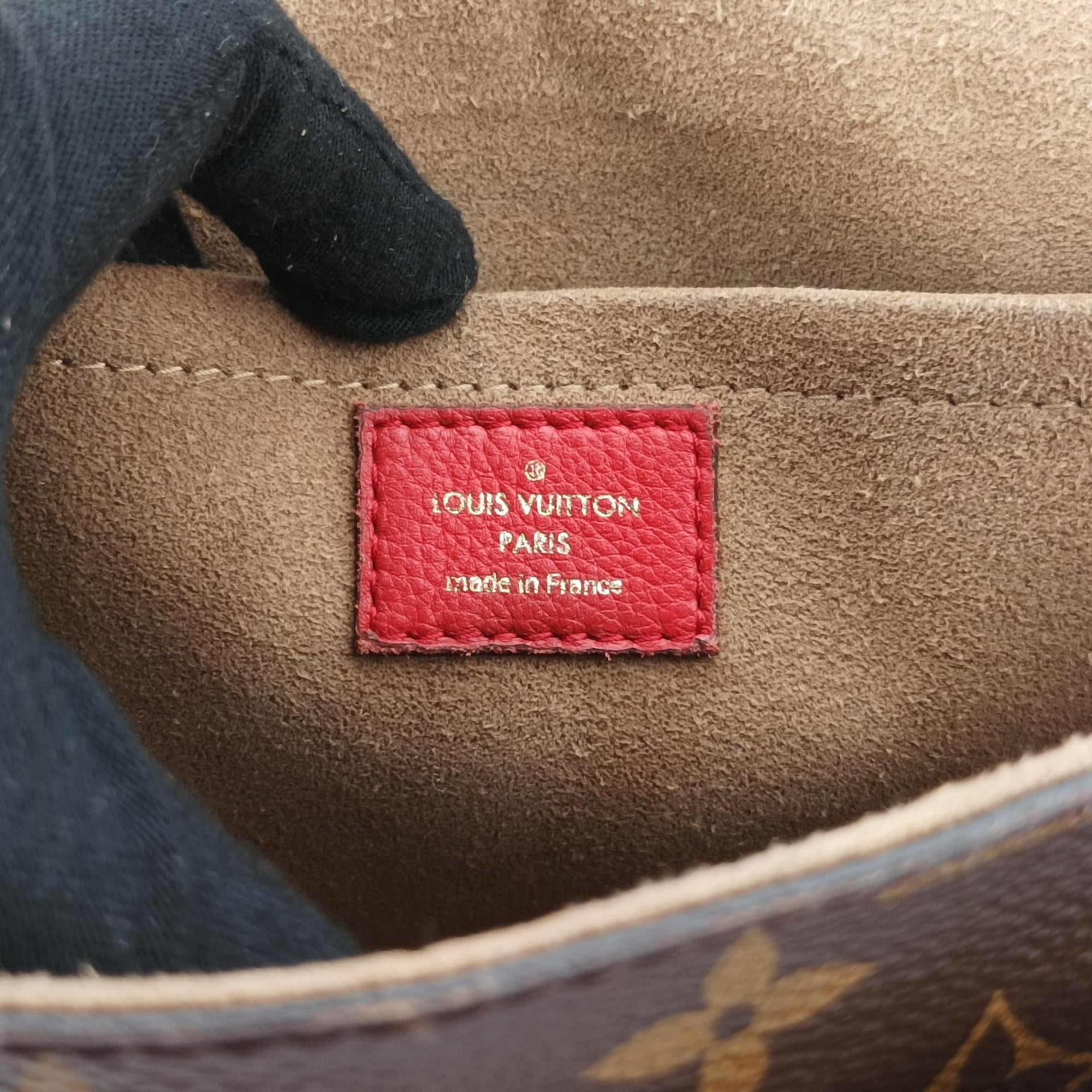 MARIGNAN Brown × Coquelicot Monogram Canvas×calf leather M44286 FL1119マリニャン モノグラム/ブラウン×コクリコ モノグラムキャンバス×カーフレザー M44286 FL1119