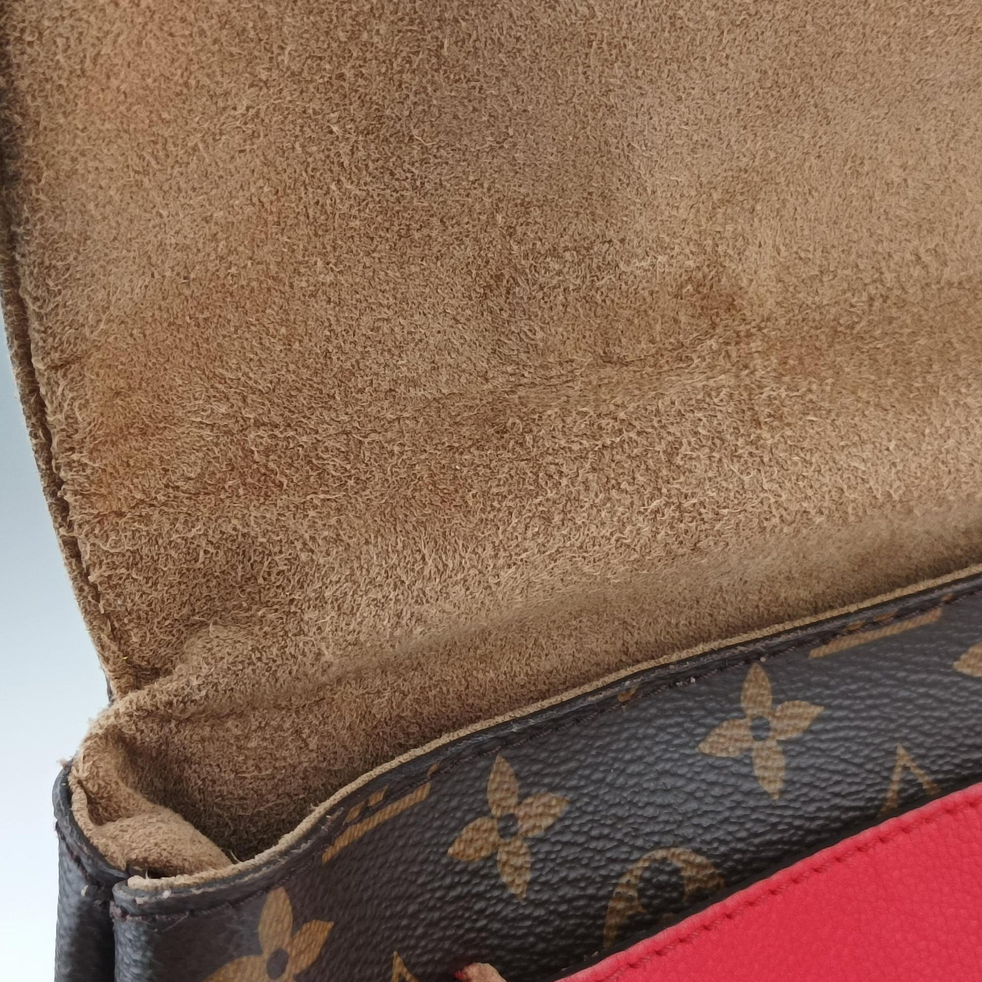 MARIGNAN Brown × Coquelicot Monogram Canvas×calf leather M44286 FL1119マリニャン モノグラム/ブラウン×コクリコ モノグラムキャンバス×カーフレザー M44286 FL1119