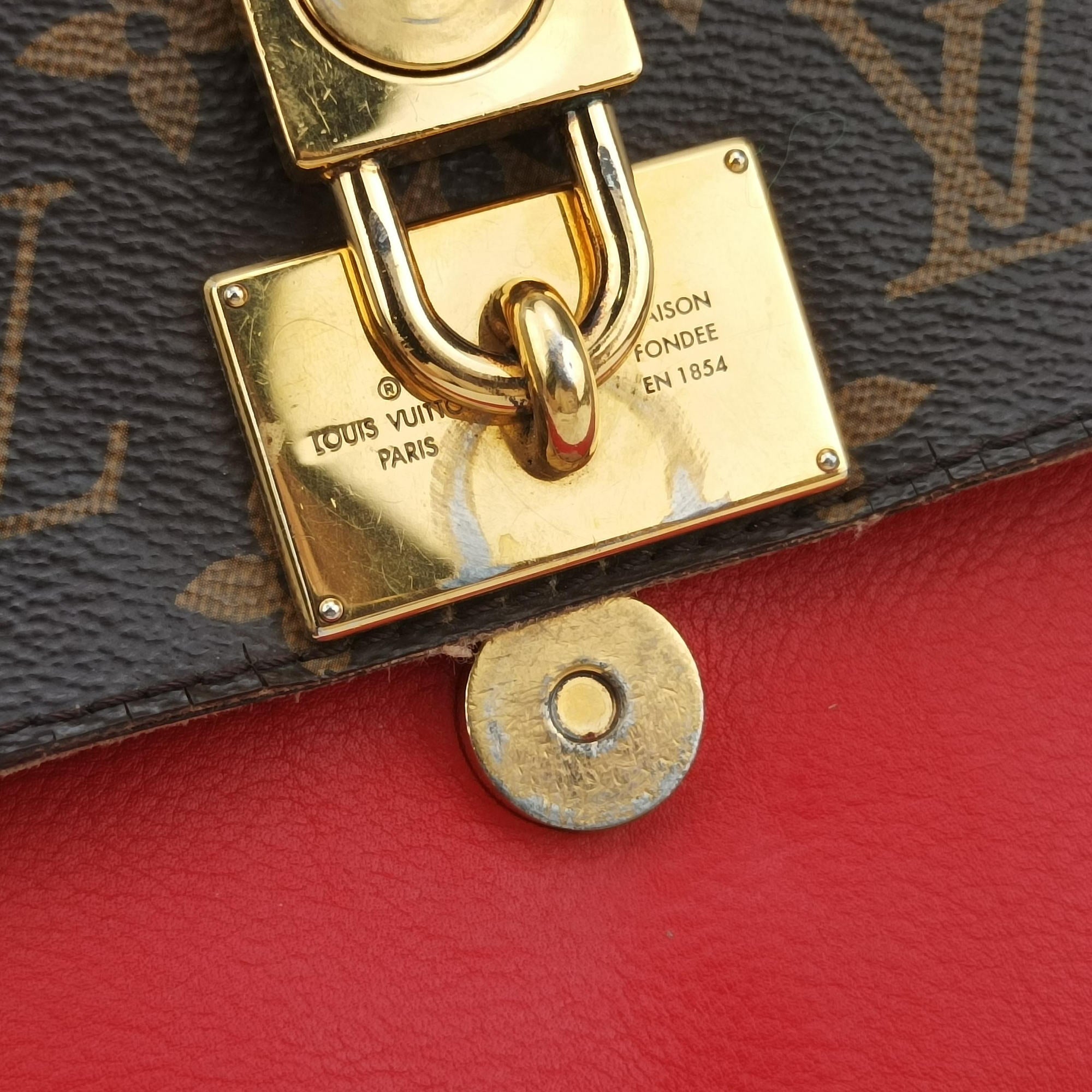 MARIGNAN Brown × Coquelicot Monogram Canvas×calf leather M44286 FL1119マリニャン モノグラム/ブラウン×コクリコ モノグラムキャンバス×カーフレザー M44286 FL1119