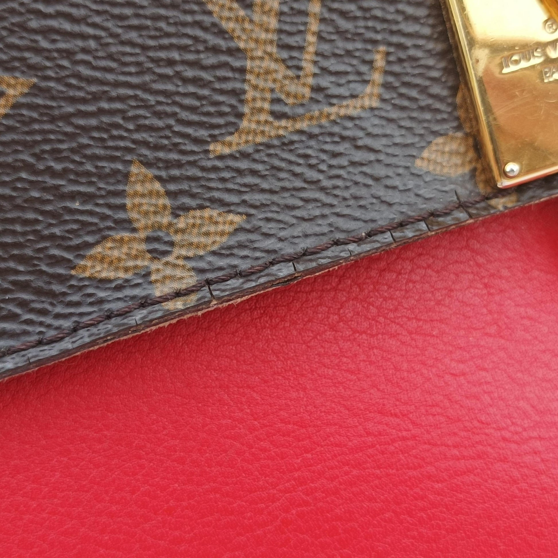 MARIGNAN Brown × Coquelicot Monogram Canvas×calf leather M44286 FL1119マリニャン モノグラム/ブラウン×コクリコ モノグラムキャンバス×カーフレザー M44286 FL1119