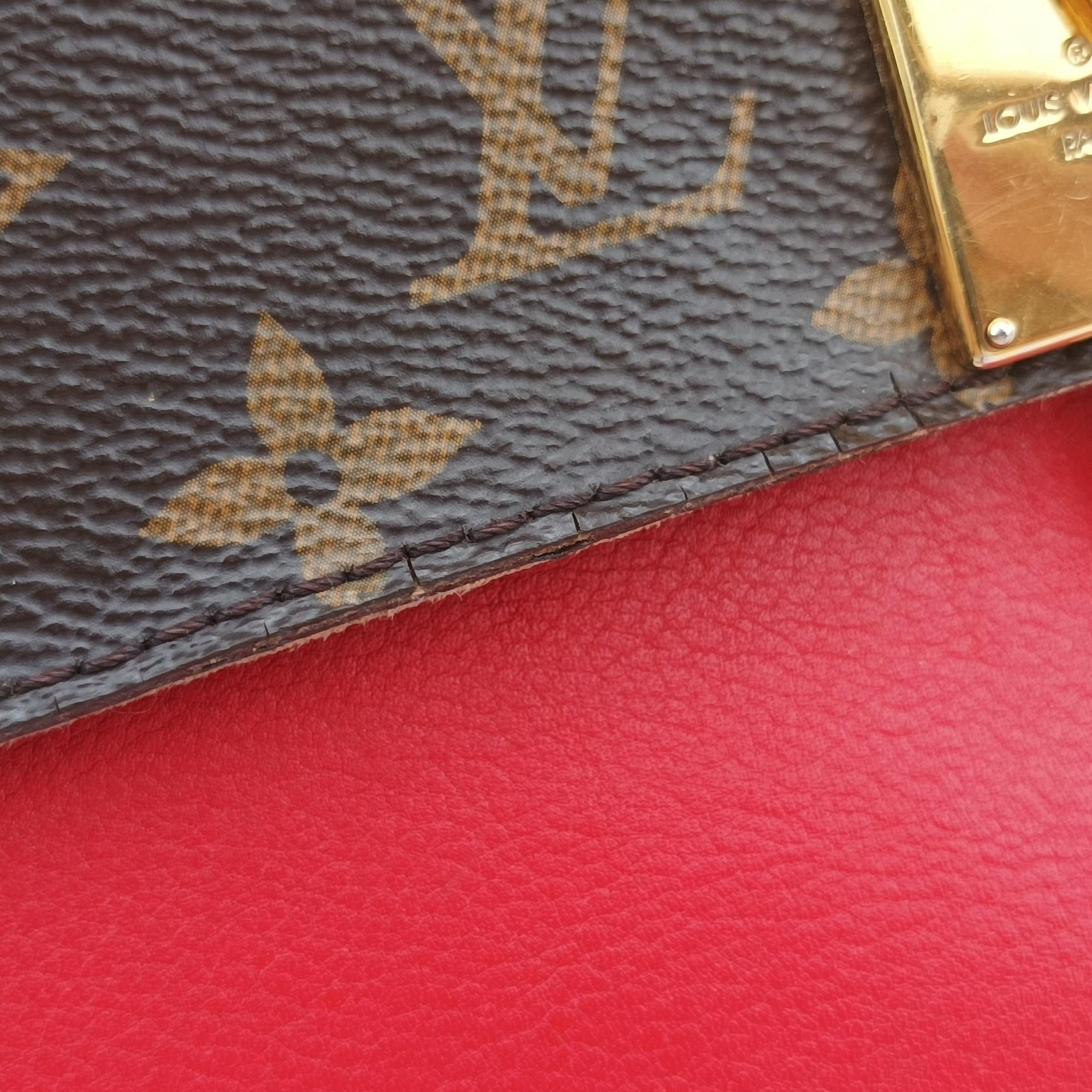 MARIGNAN Brown × Coquelicot Monogram Canvas×calf leather M44286 FL1119マリニャン モノグラム/ブラウン×コクリコ モノグラムキャンバス×カーフレザー M44286 FL1119