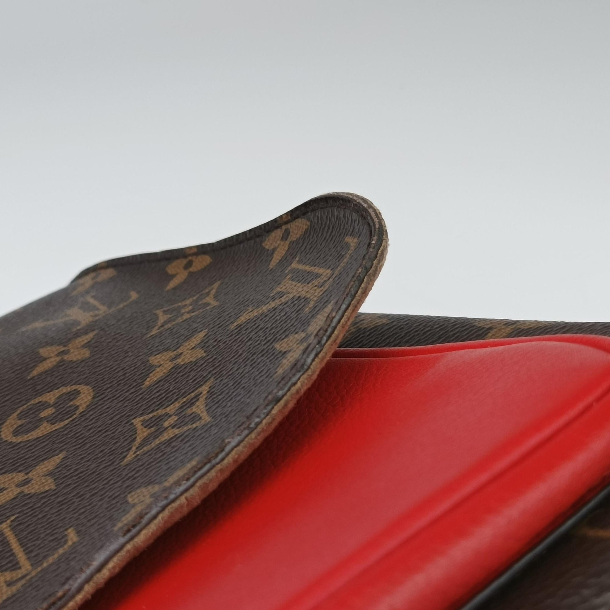 MARIGNAN Brown × Coquelicot Monogram Canvas×calf leather M44286 FL1119マリニャン モノグラム/ブラウン×コクリコ モノグラムキャンバス×カーフレザー M44286 FL1119