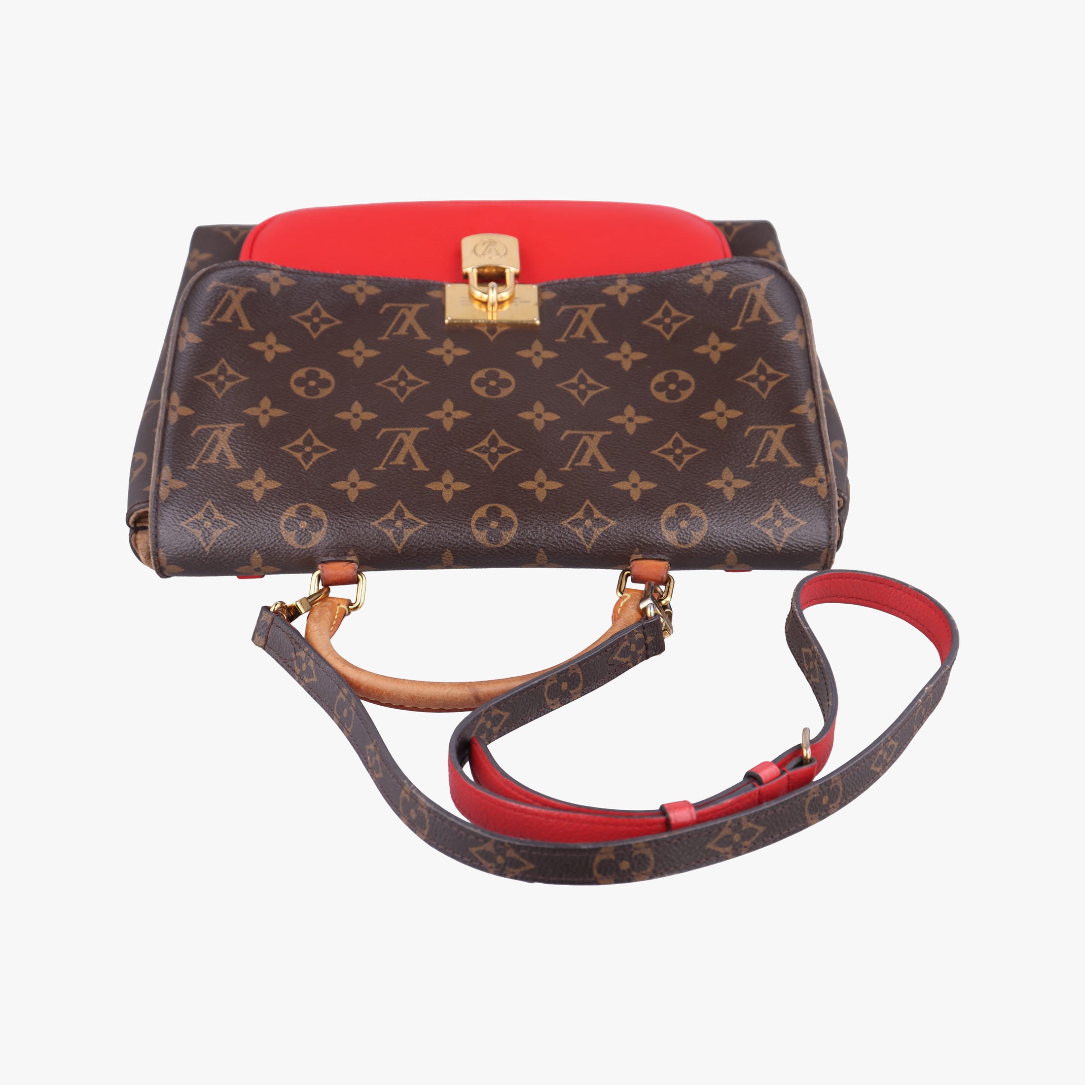 MARIGNAN Brown × Coquelicot Monogram Canvas×calf leather M44286 FL1119マリニャン モノグラム/ブラウン×コクリコ モノグラムキャンバス×カーフレザー M44286 FL1119