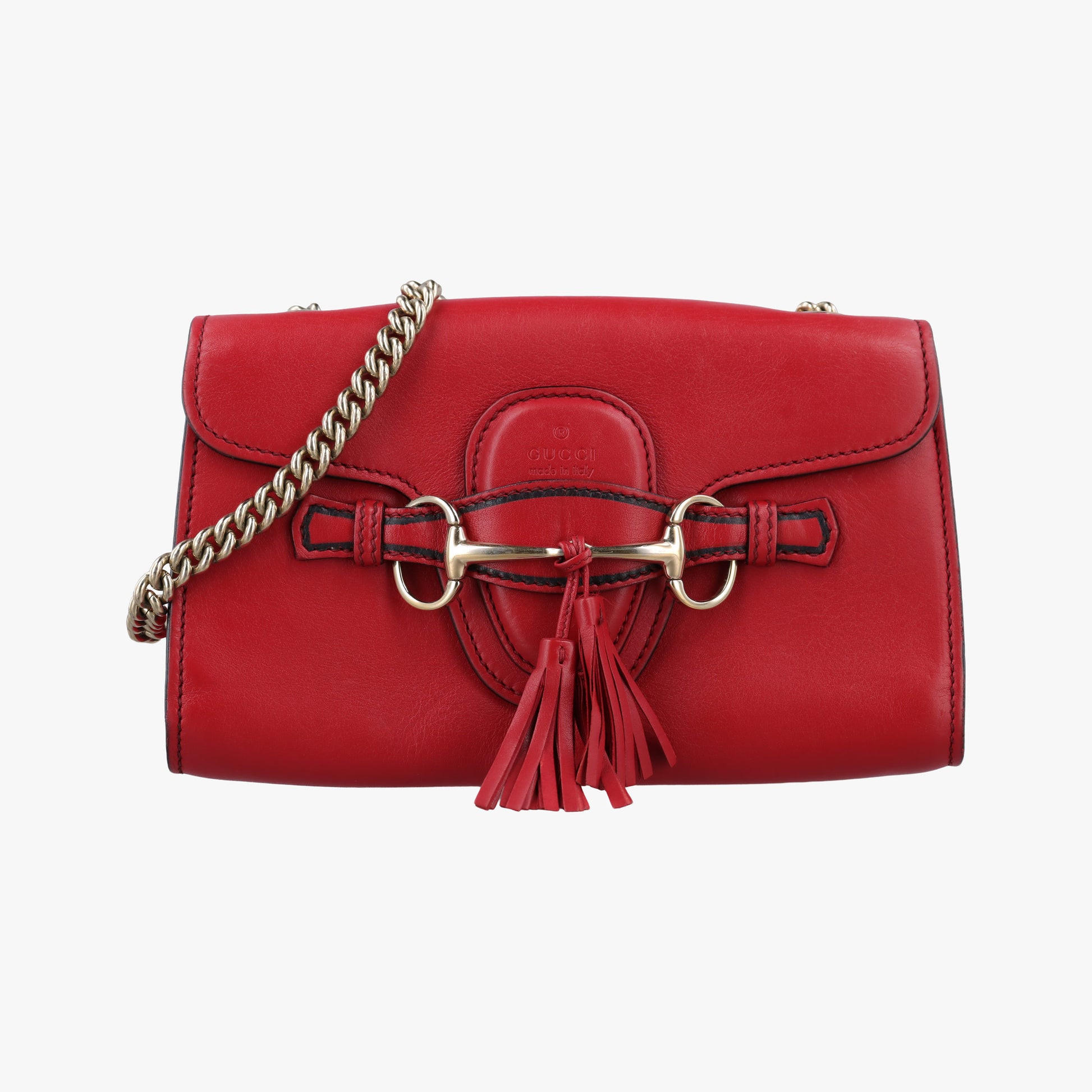 Emily Red Leather 283063 A010825236エミリー レッド レザー 283063 A010825236