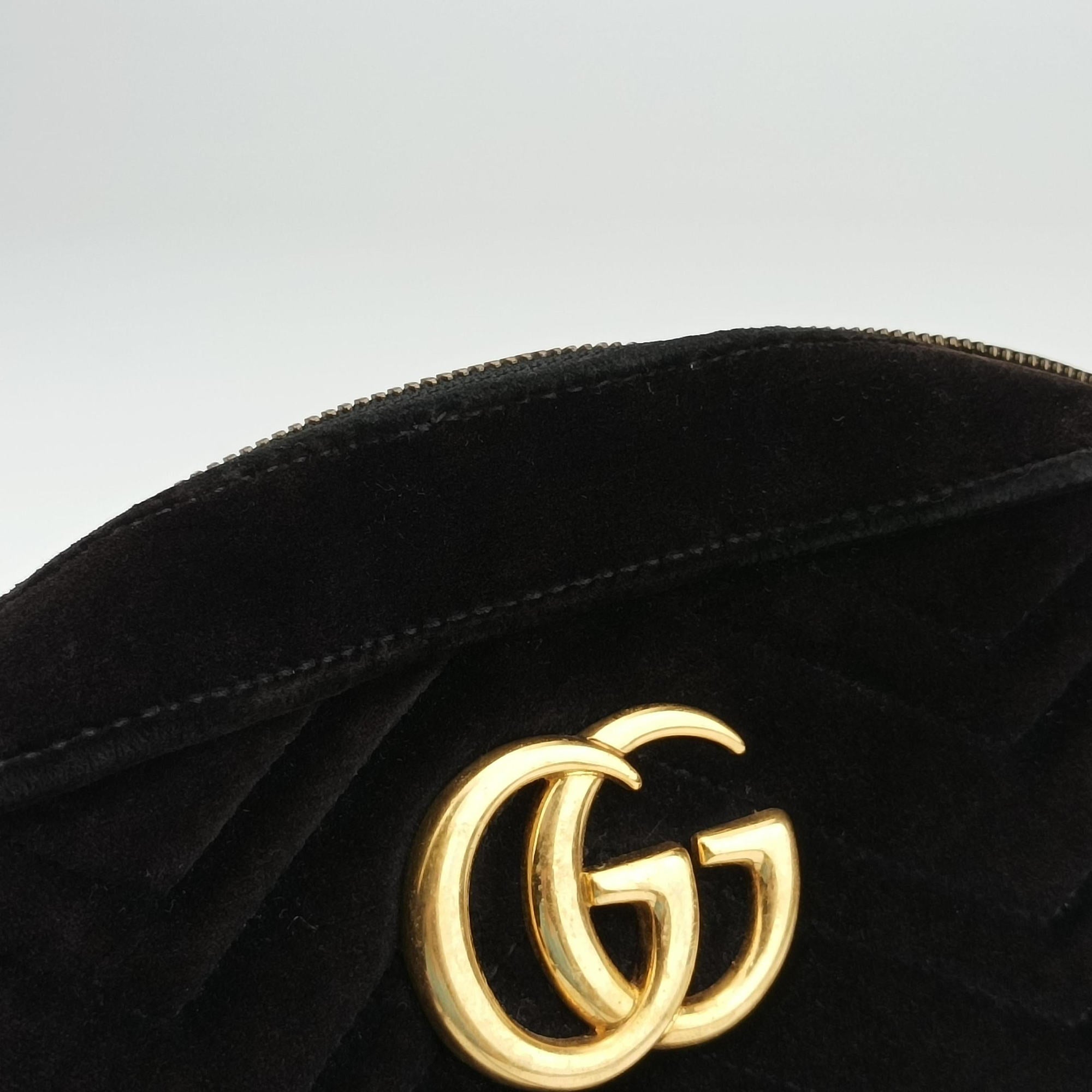 GG Marmont Black velour 447632 F024858300GGマーモント ブラック ベロア 447632 F024858300