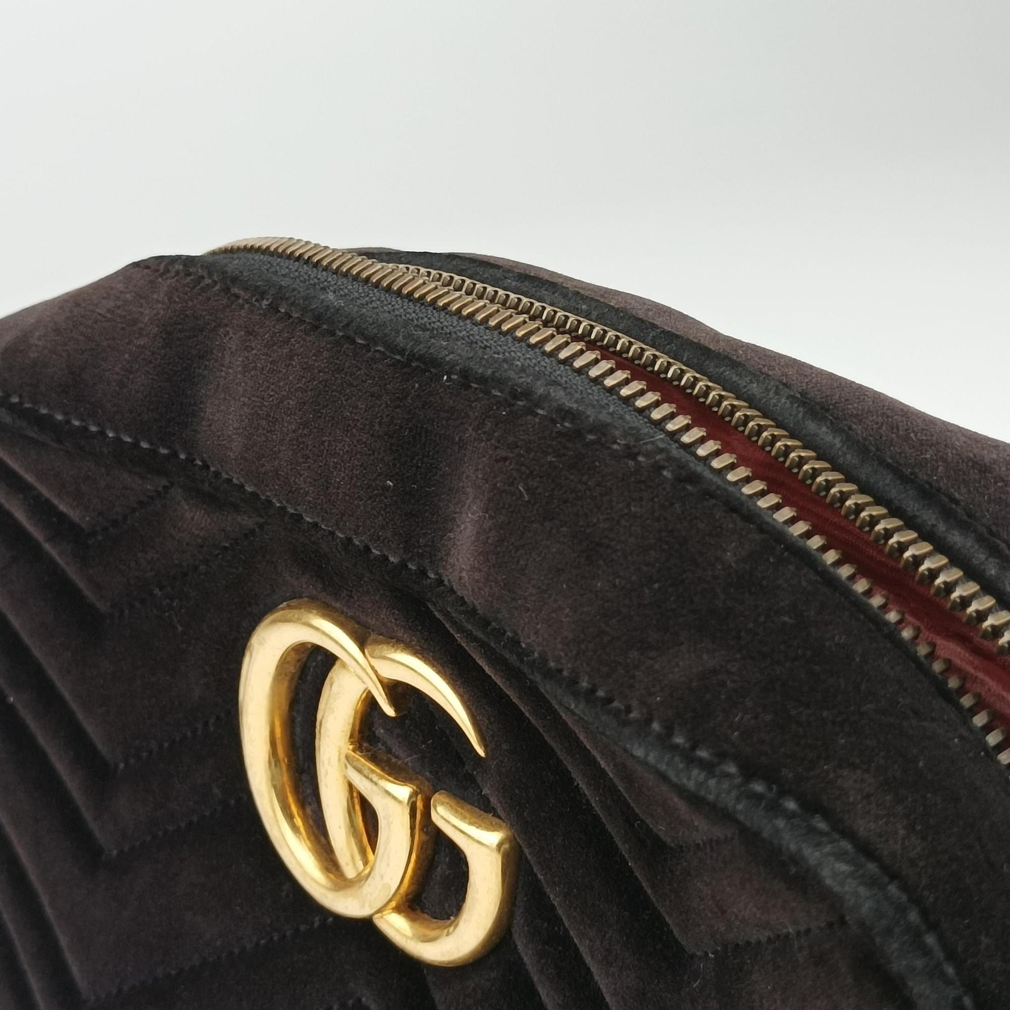 GG Marmont Black velour 447632 F024858300GGマーモント ブラック ベロア 447632 F024858300