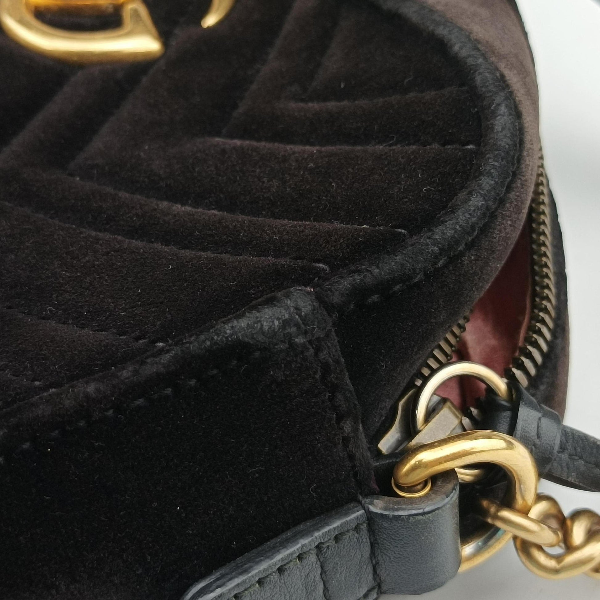 GG Marmont Black velour 447632 F024858300GGマーモント ブラック ベロア 447632 F024858300
