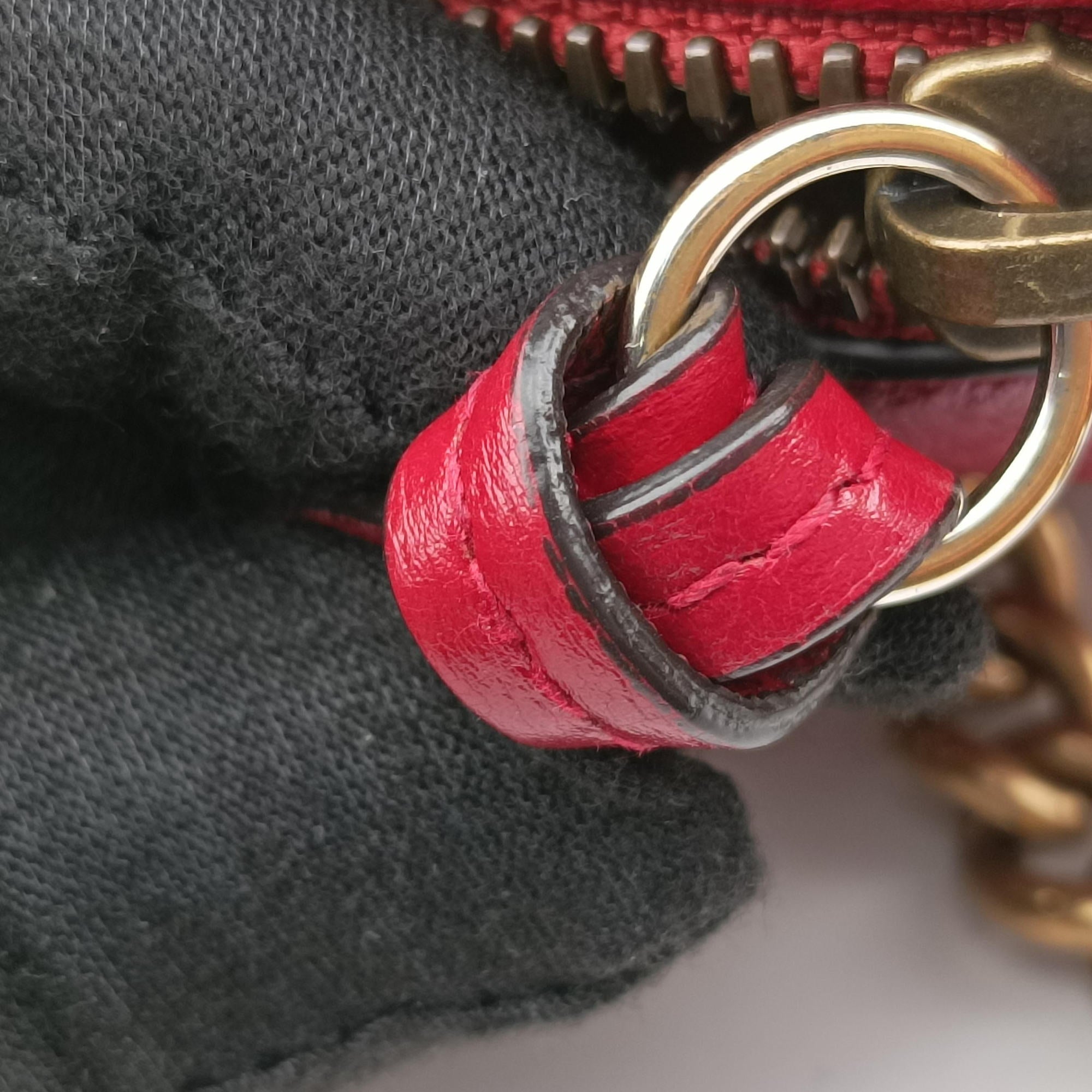 GG Marmont Red Leather 550154 I026698607GGマーモント レッド レザー 550154 I026698607