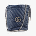 GG Marmont Blue Leather 573817 GGマーモント ブルー レザー 573817 