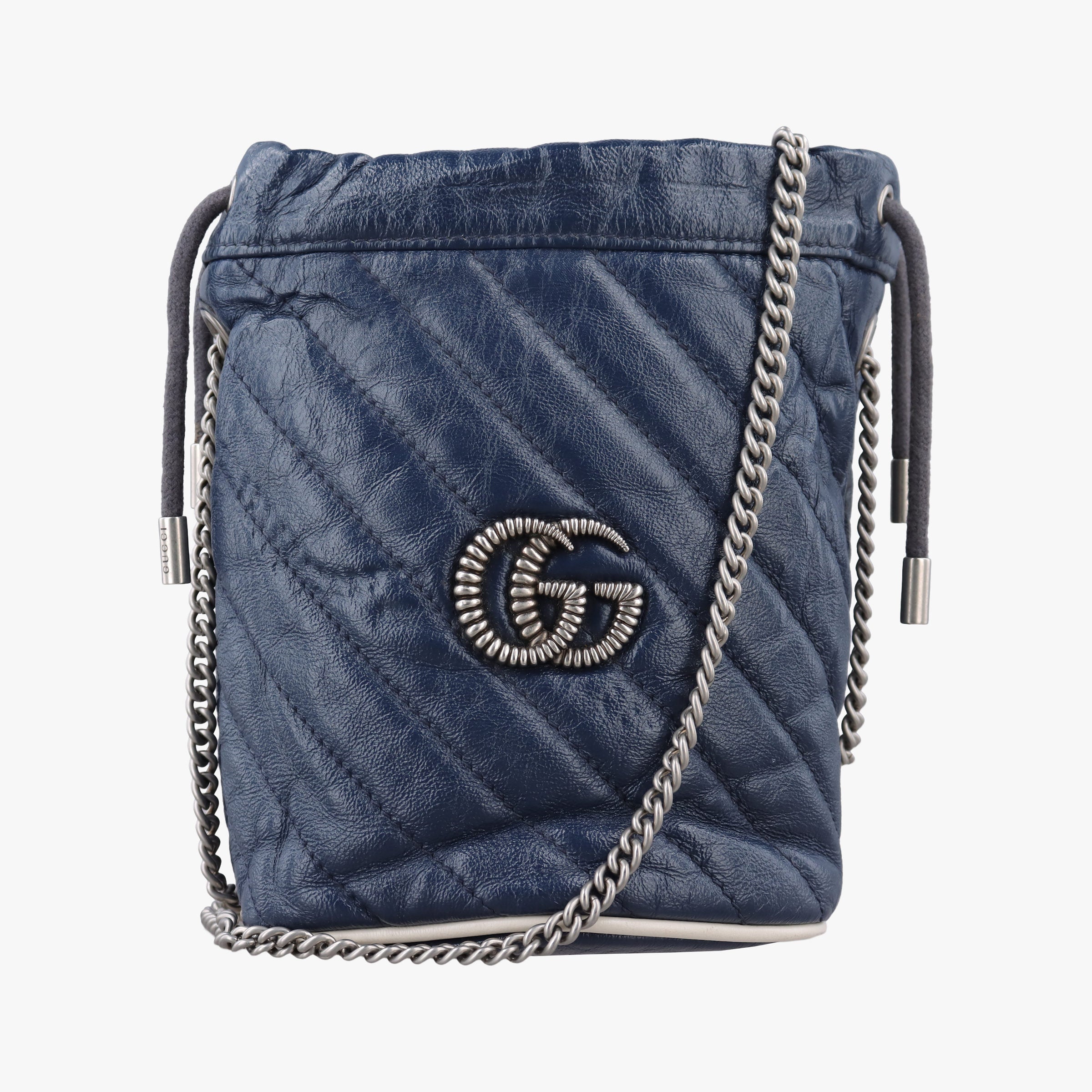 GG Marmont Blue Leather 573817 GGマーモント ブルー レザー 573817 