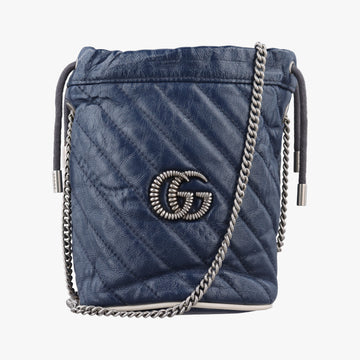 GG Marmont Blue Leather 573817 GGマーモント ブルー レザー 573817 