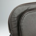 Triangle Logo Plate Grey Saffiano Leather 178589 7 D三角 ロゴ プレート グレー サフィアーノレザー 178589 7 D