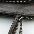 Triangle Logo Plate Grey Saffiano Leather 178589 7 D三角 ロゴ プレート グレー サフィアーノレザー 178589 7 D