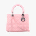 Lady Dior Pink lambskin 02-MA-0075レディディオール ピンク ラムスキン 02-MA-0075