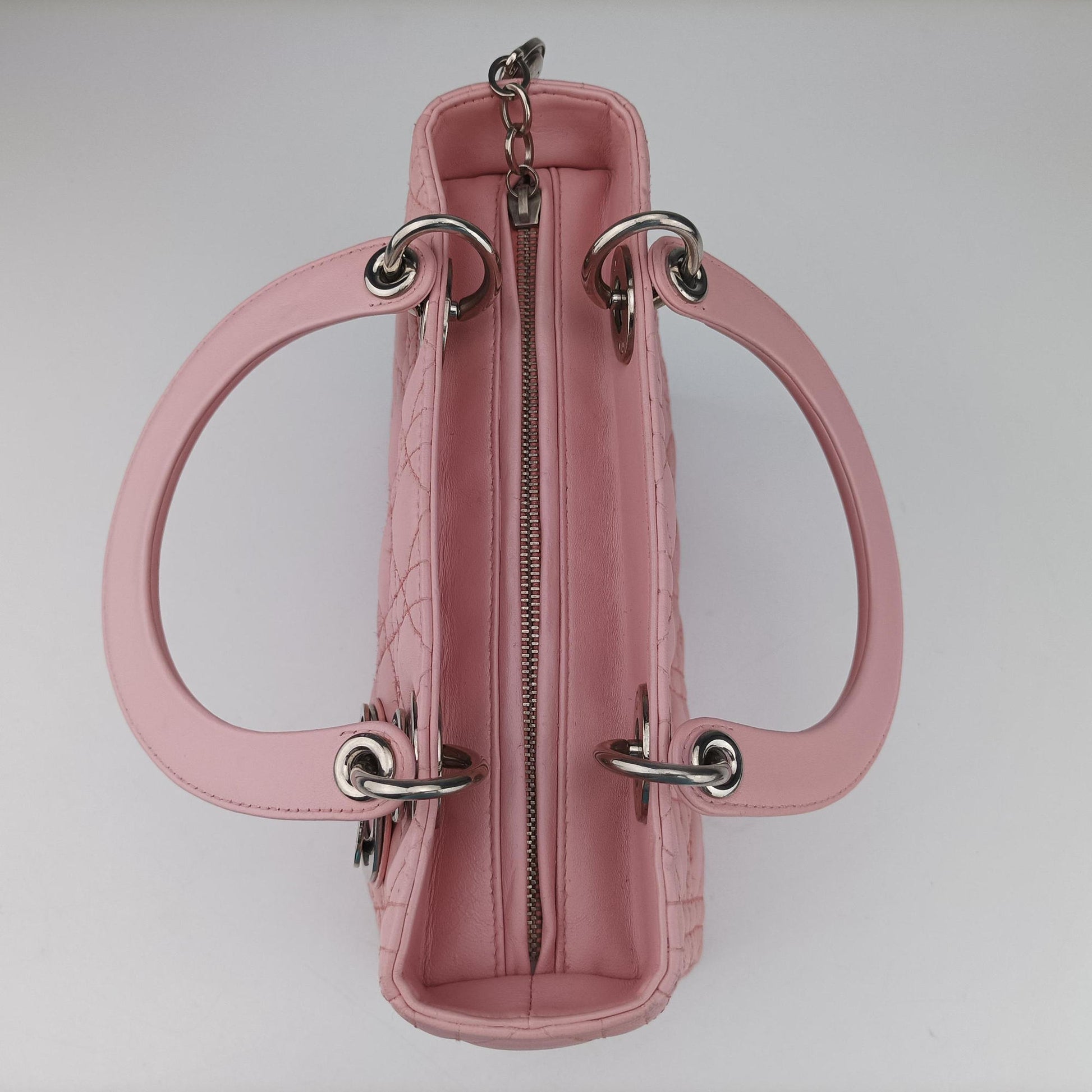 Lady Dior Pink lambskin 02-MA-0075レディディオール ピンク ラムスキン 02-MA-0075