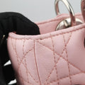 Lady Dior Pink lambskin 02-MA-0075レディディオール ピンク ラムスキン 02-MA-0075