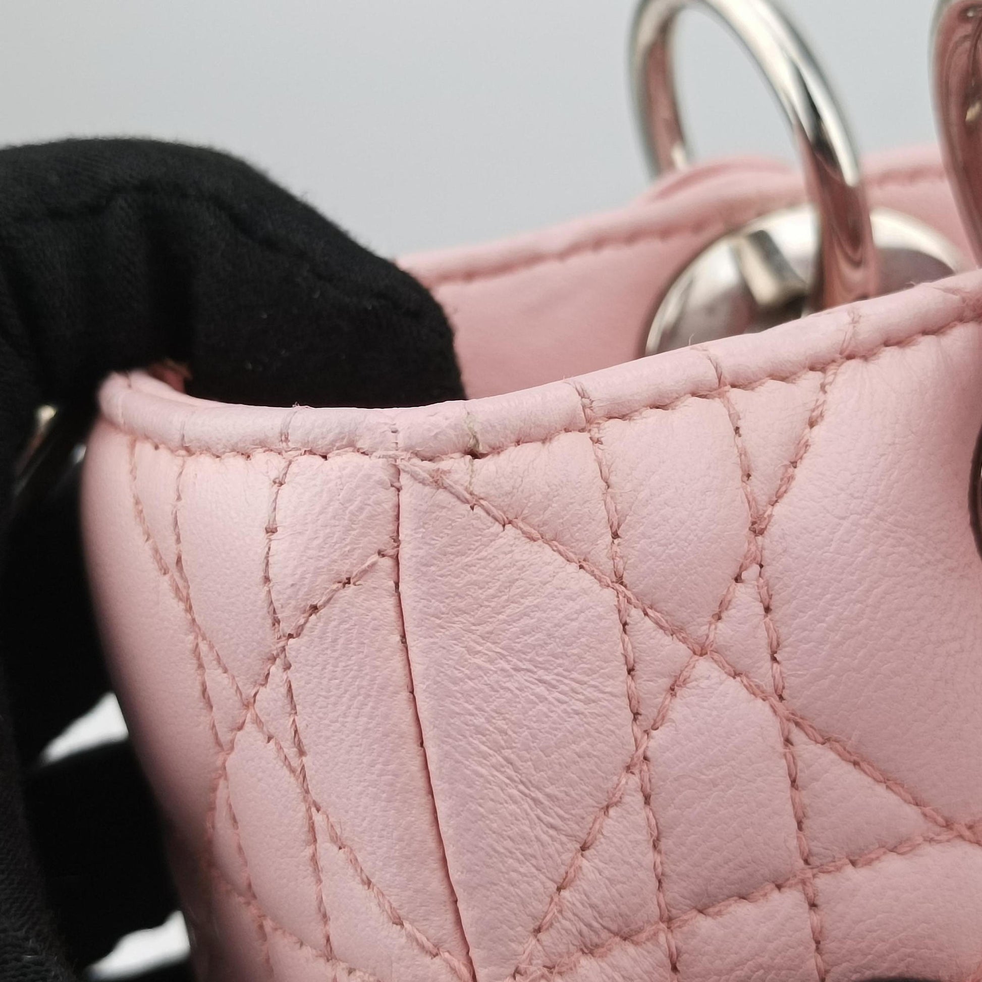 Lady Dior Pink lambskin 02-MA-0075レディディオール ピンク ラムスキン 02-MA-0075