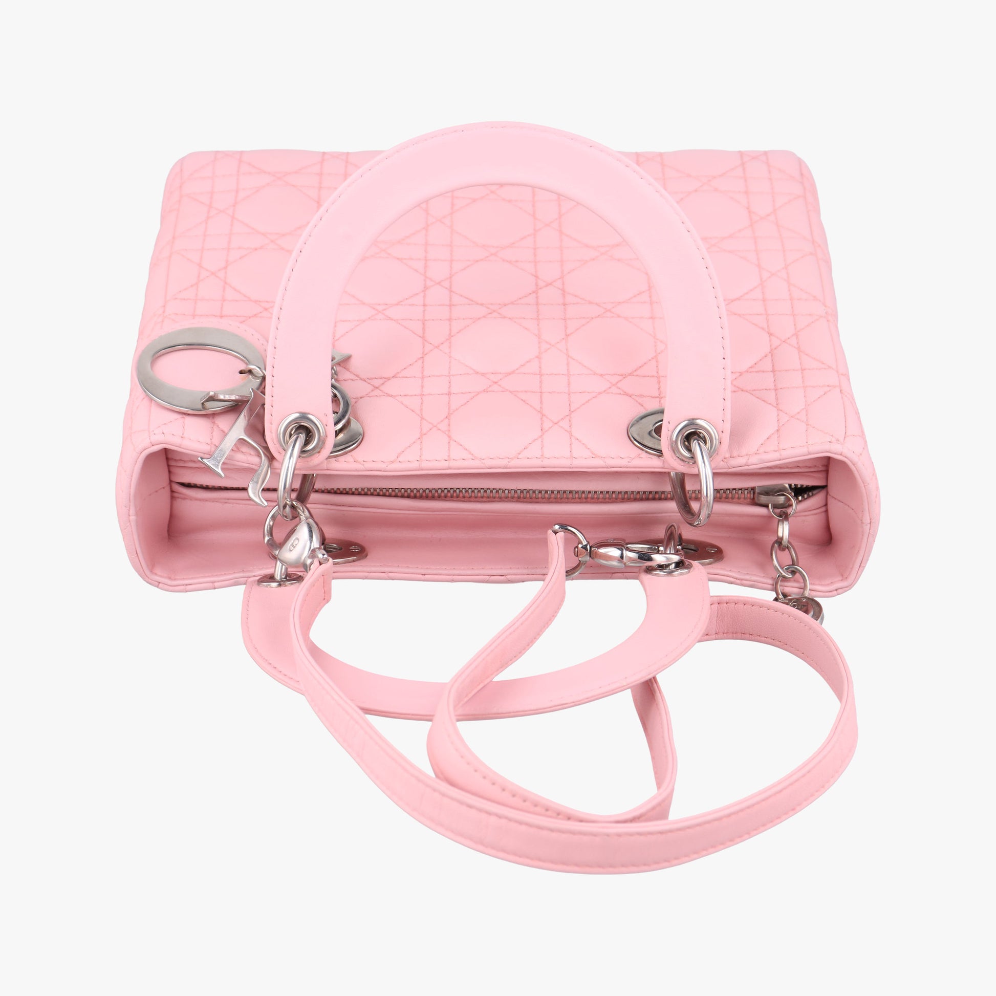 Lady Dior Pink lambskin 02-MA-0075レディディオール ピンク ラムスキン 02-MA-0075
