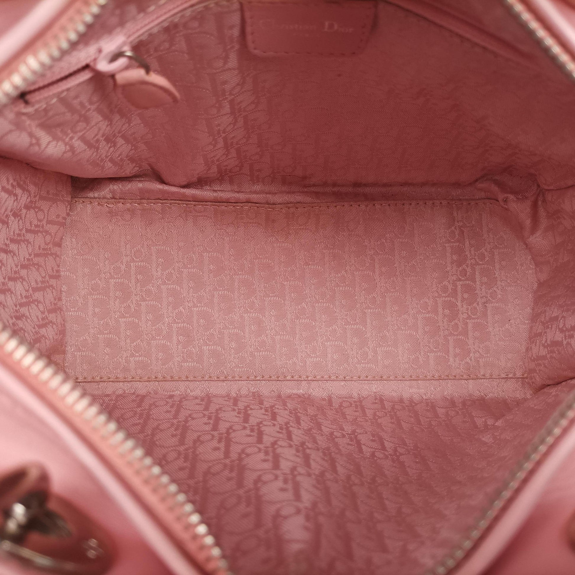 Lady Dior Pink lambskin 02-MA-0075レディディオール ピンク ラムスキン 02-MA-0075