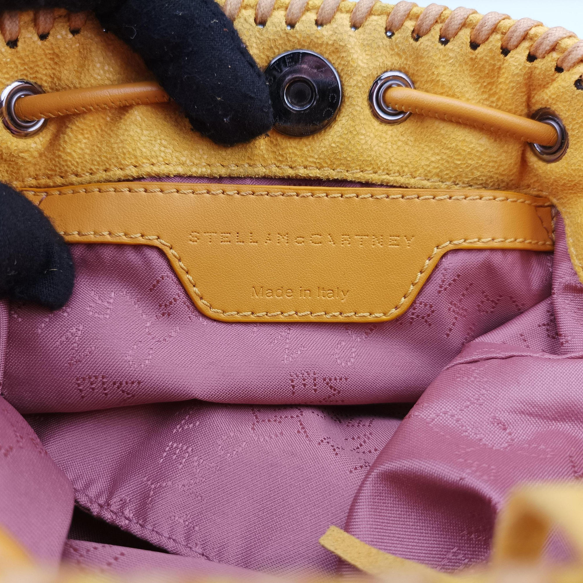 Falabella Yellow Suede × Leather 410875 W9645 SP16 512064 10ファラベラ イエロー スエード×レザー 410875 W9645 SP16 512064 10