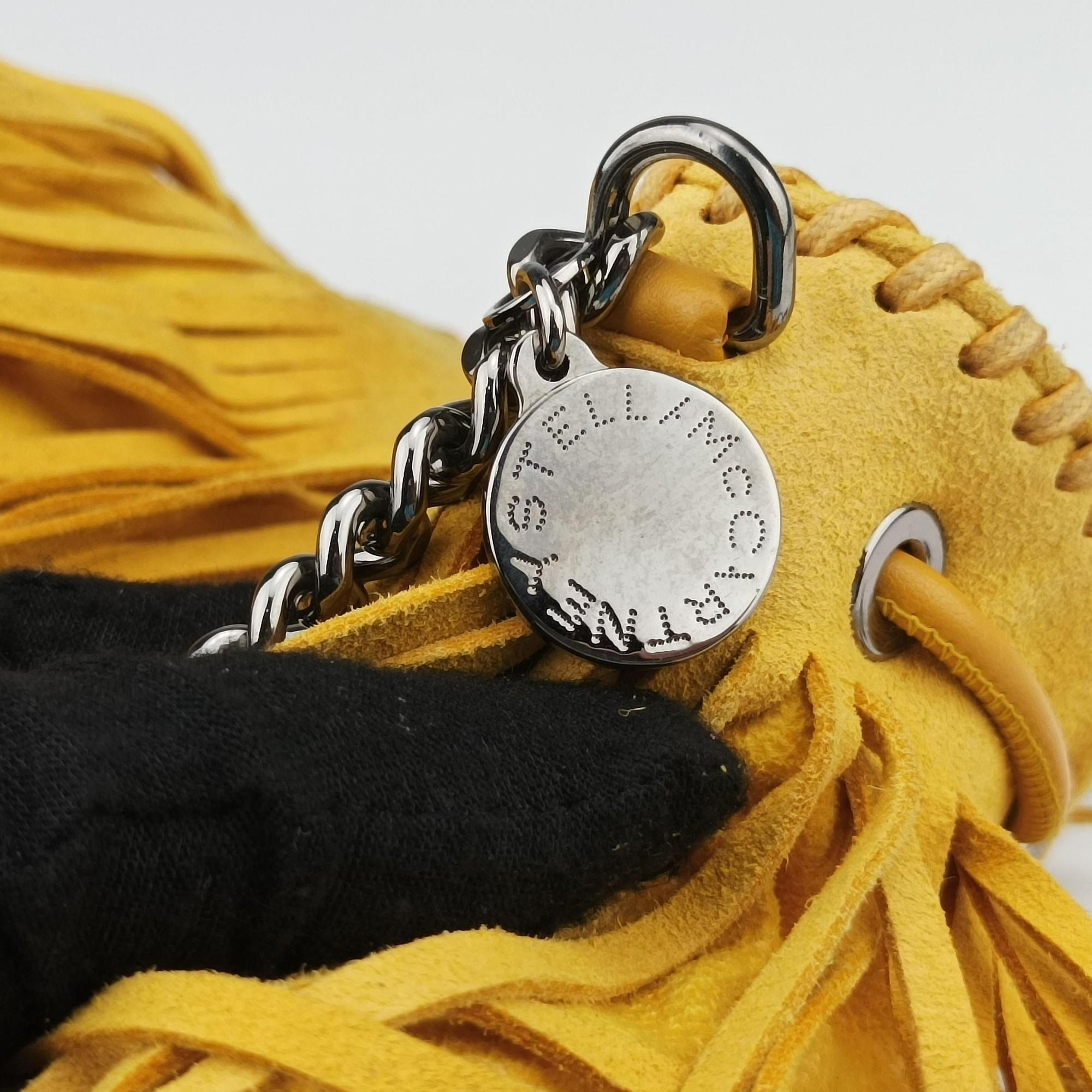 Falabella Yellow Suede × Leather 410875 W9645 SP16 512064 10ファラベラ イエロー スエード×レザー 410875 W9645 SP16 512064 10