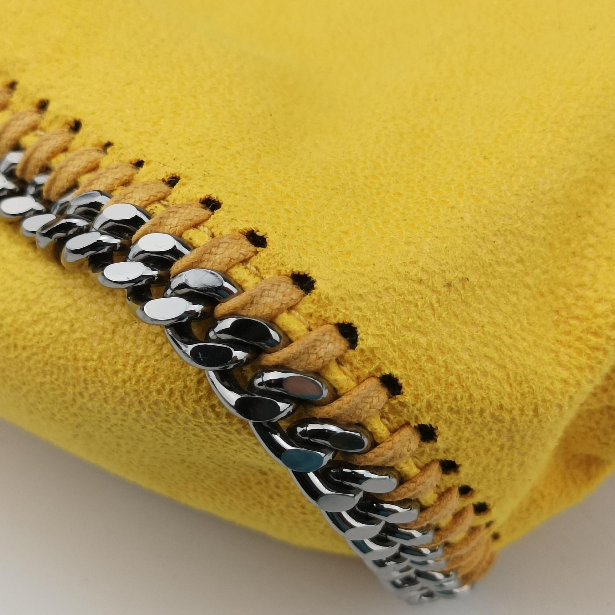 Falabella Yellow Suede × Leather 410875 W9645 SP16 512064 10ファラベラ イエロー スエード×レザー 410875 W9645 SP16 512064 10