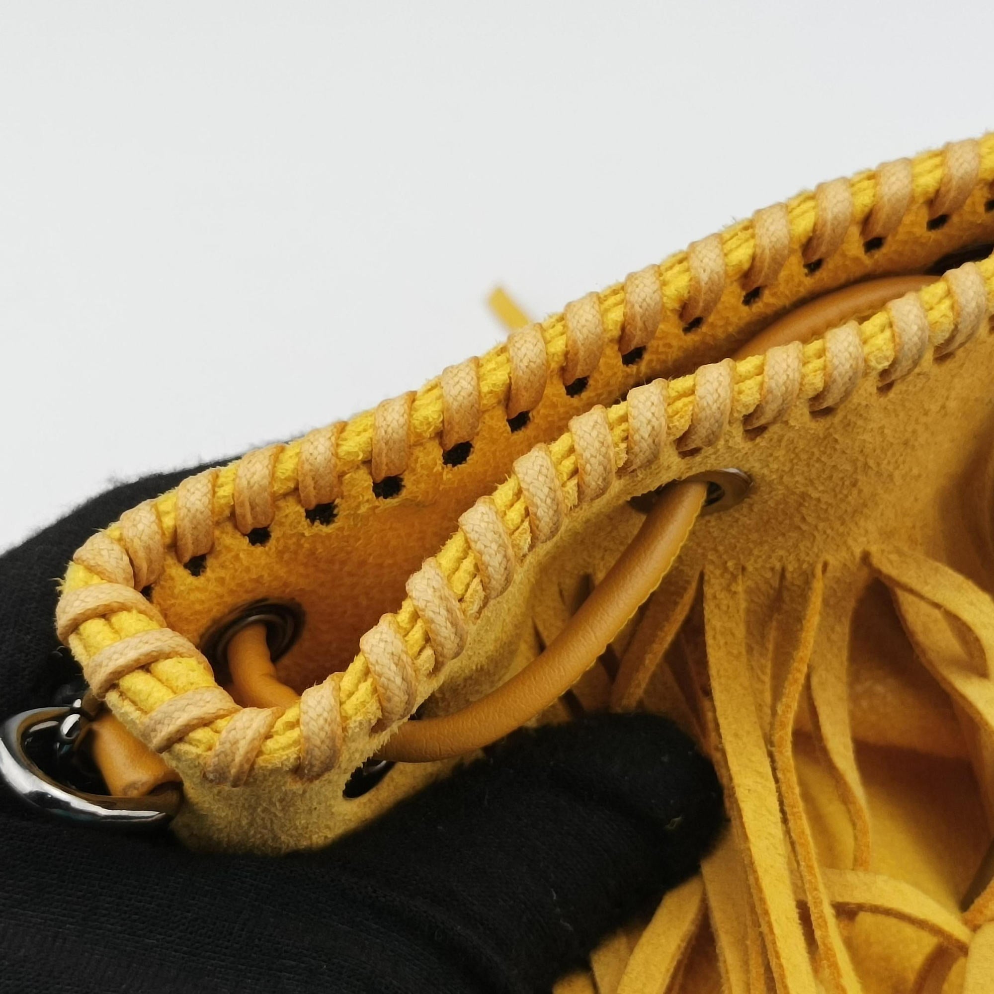 Falabella Yellow Suede × Leather 410875 W9645 SP16 512064 10ファラベラ イエロー スエード×レザー 410875 W9645 SP16 512064 10