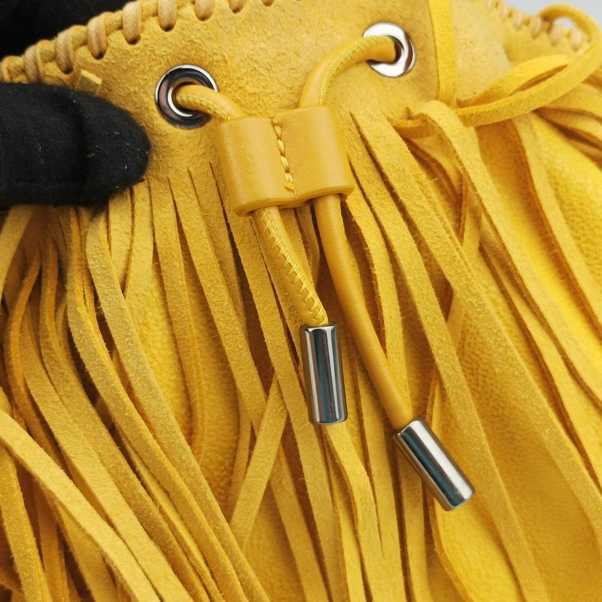 Falabella Yellow Suede × Leather 410875 W9645 SP16 512064 10ファラベラ イエロー スエード×レザー 410875 W9645 SP16 512064 10