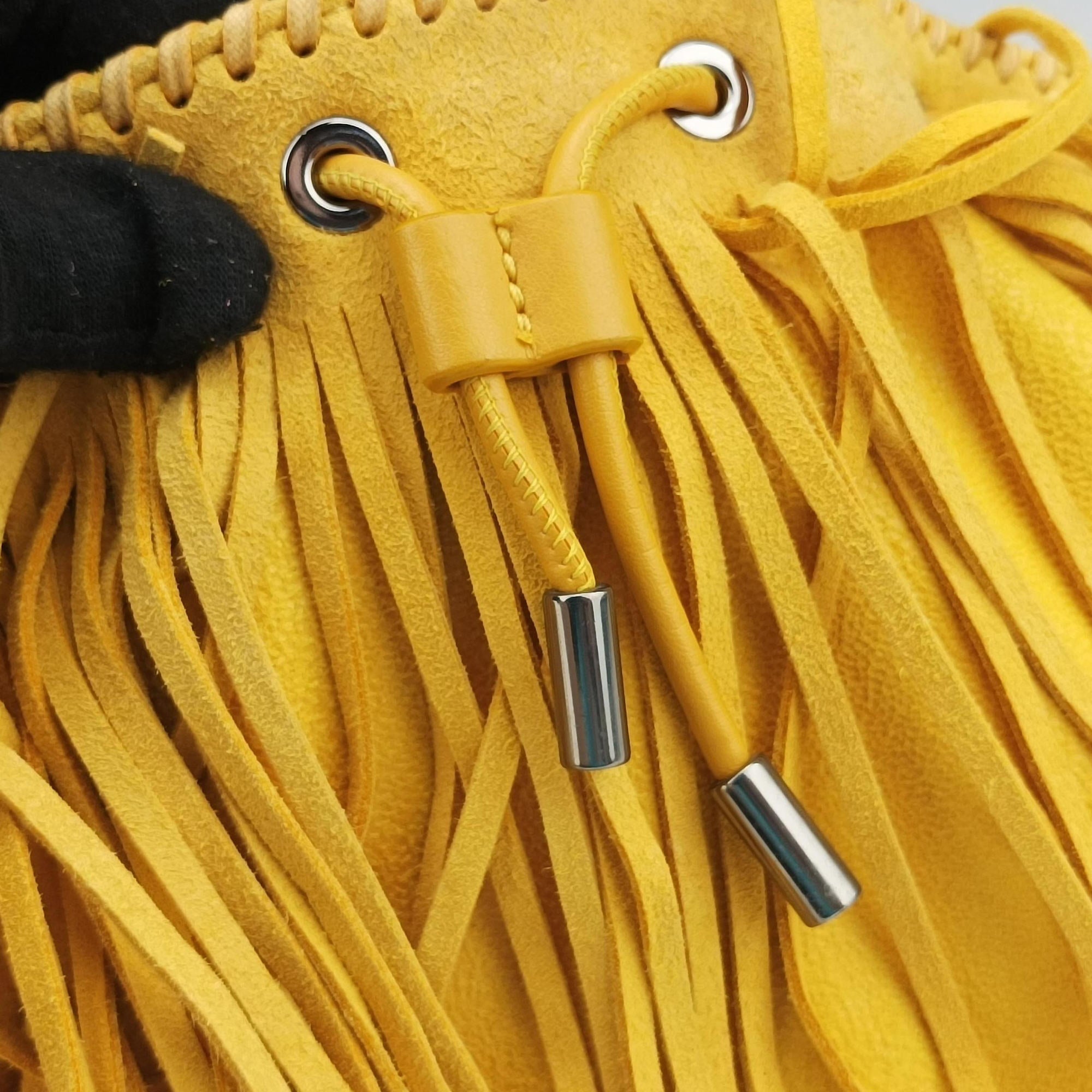 Falabella Yellow Suede × Leather 410875 W9645 SP16 512064 10ファラベラ イエロー スエード×レザー 410875 W9645 SP16 512064 10