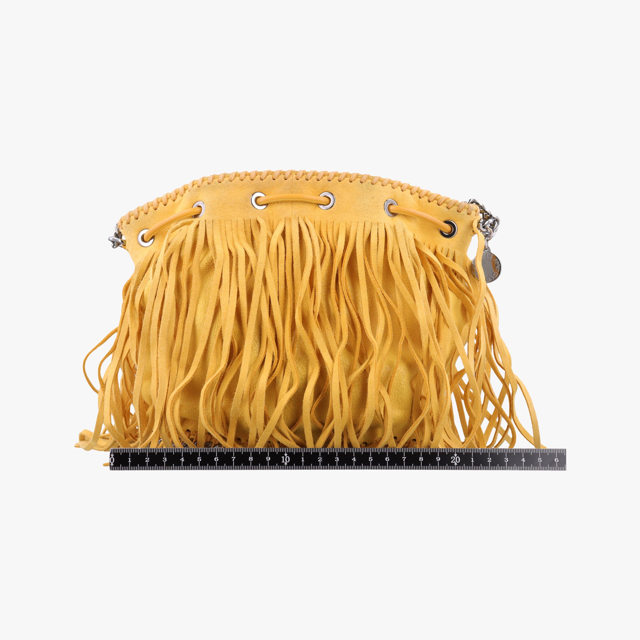 Falabella Yellow Suede × Leather 410875 W9645 SP16 512064 10ファラベラ イエロー スエード×レザー 410875 W9645 SP16 512064 10